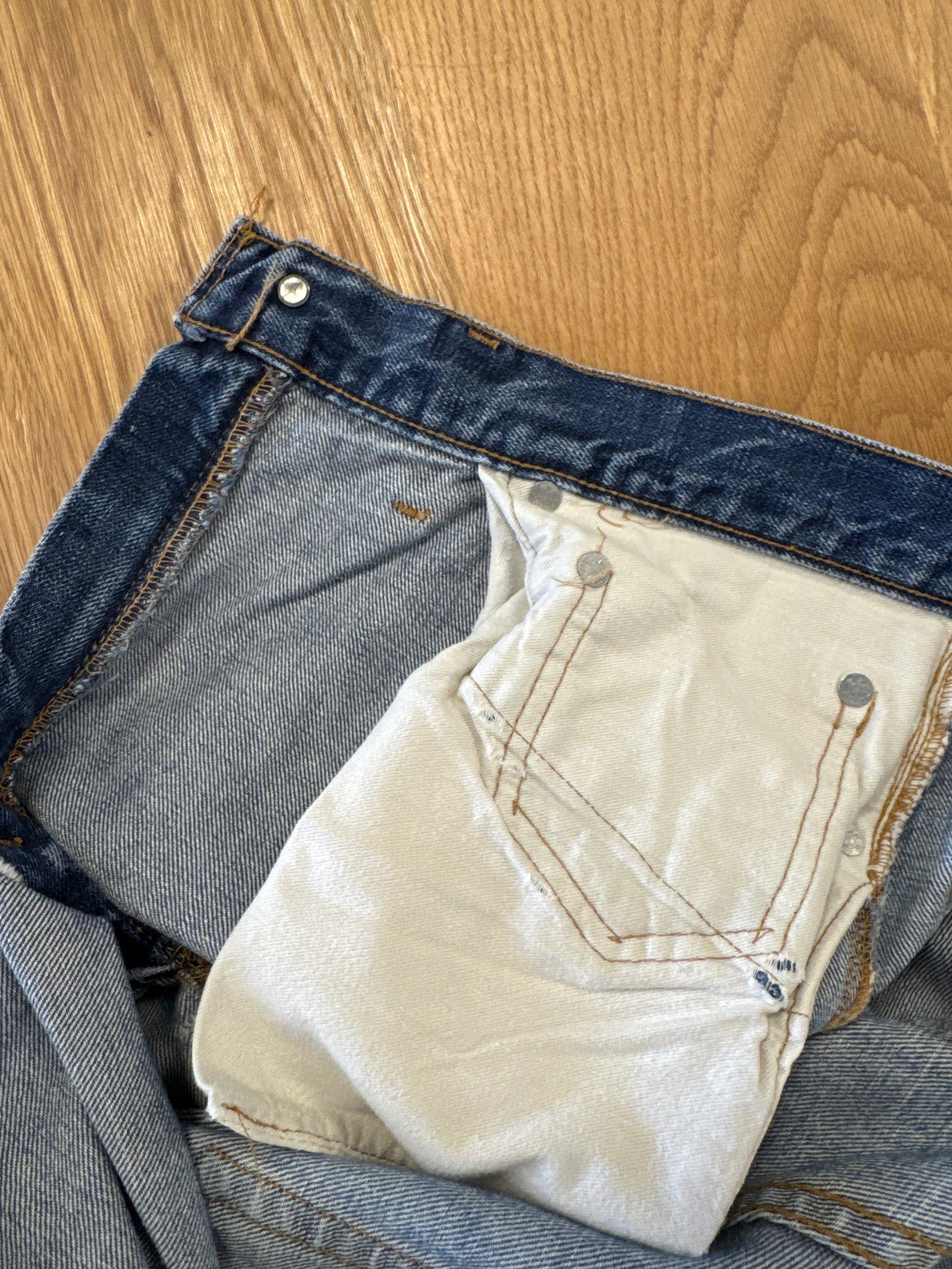 Vintage Big E Jeans (Zip) (34W x 27.5L)