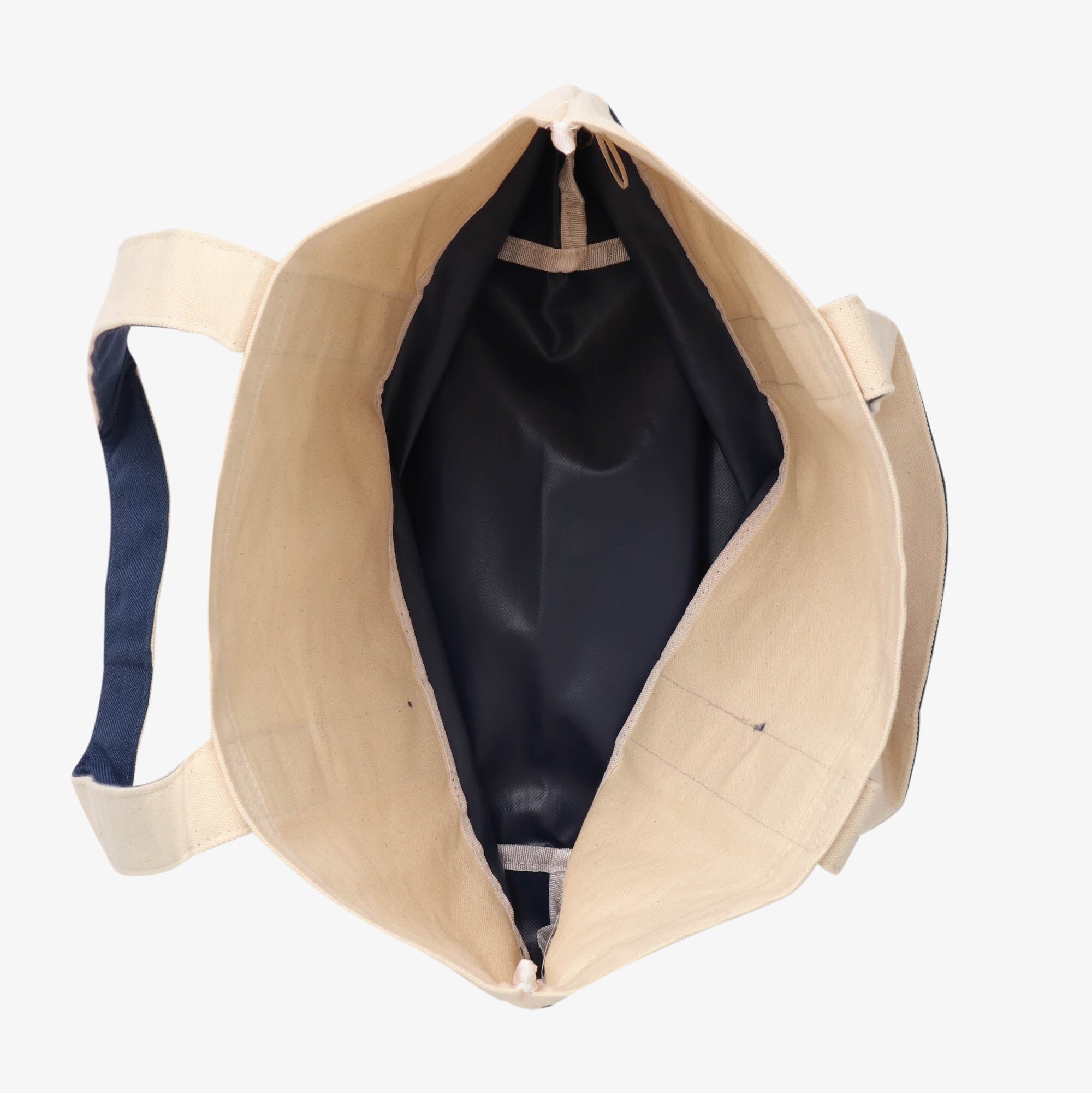 Canvas Tote - Ecru x Navy