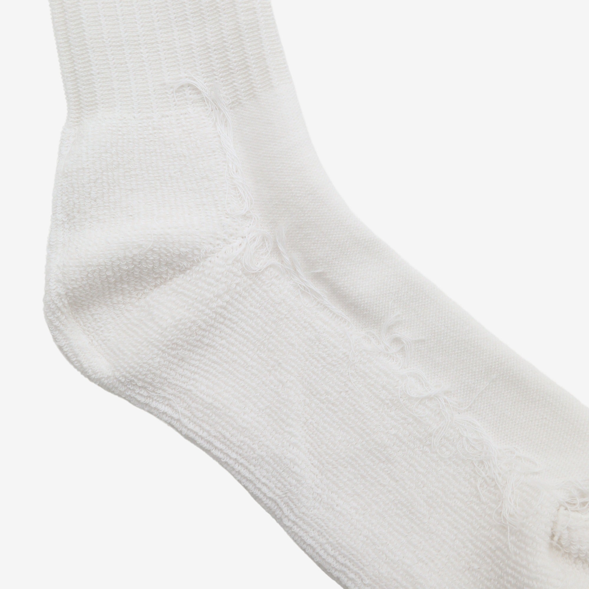 USA Cotton Crew Sock - All White
