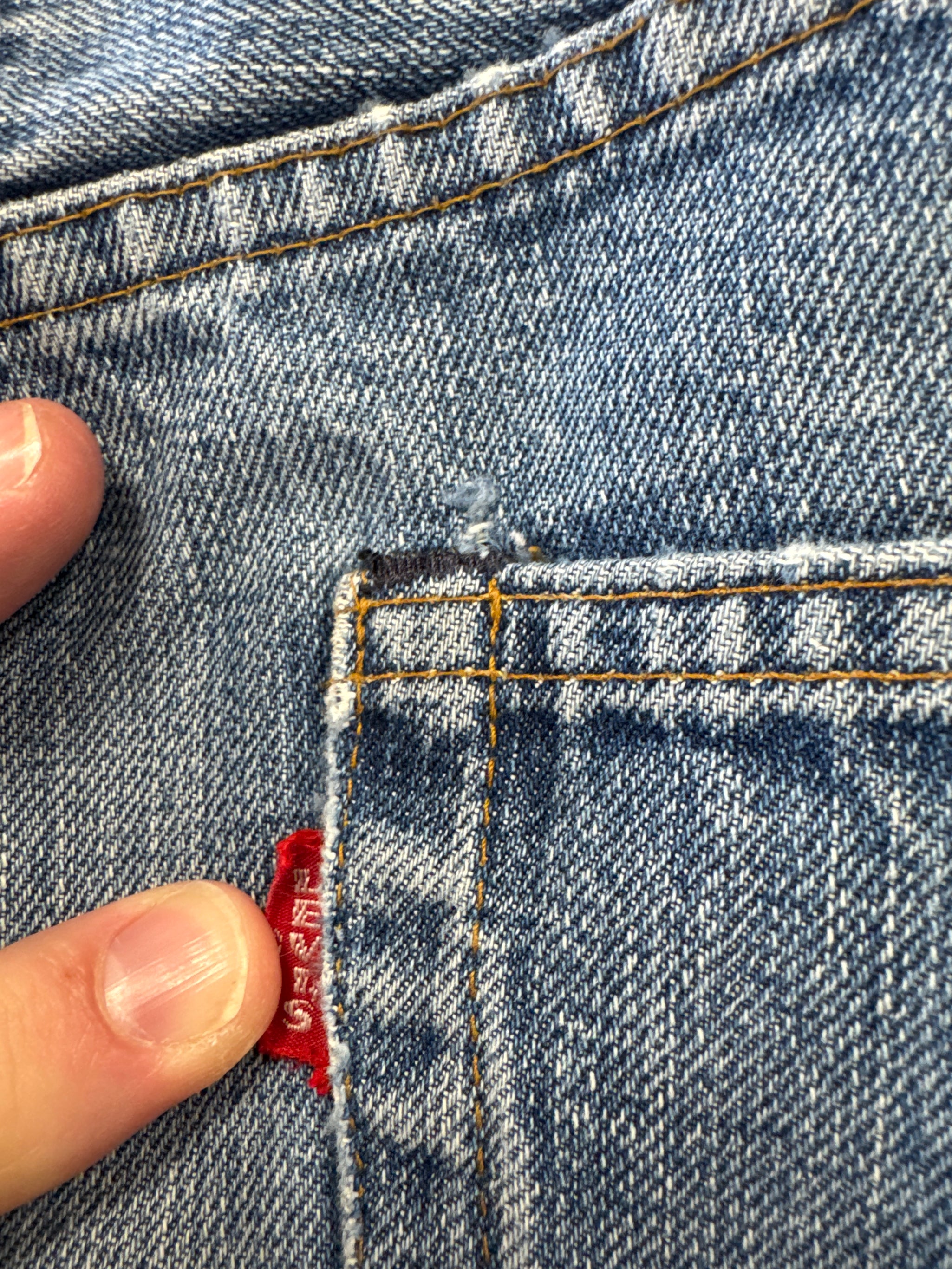 Vintage Big E Jeans (Zip) (34W x 27.5L)