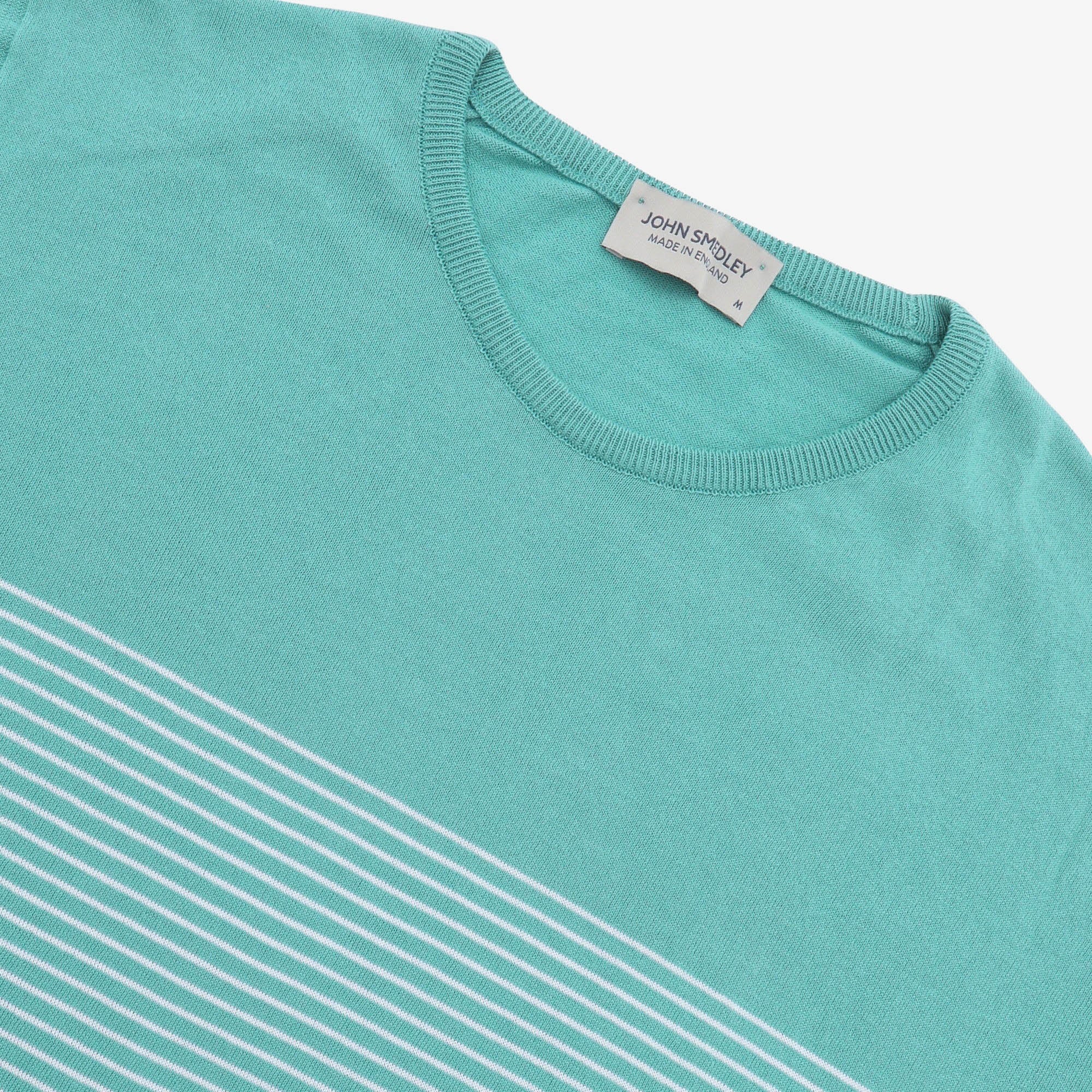 John Smedley Striped Knit T-Shirt – Marrkt