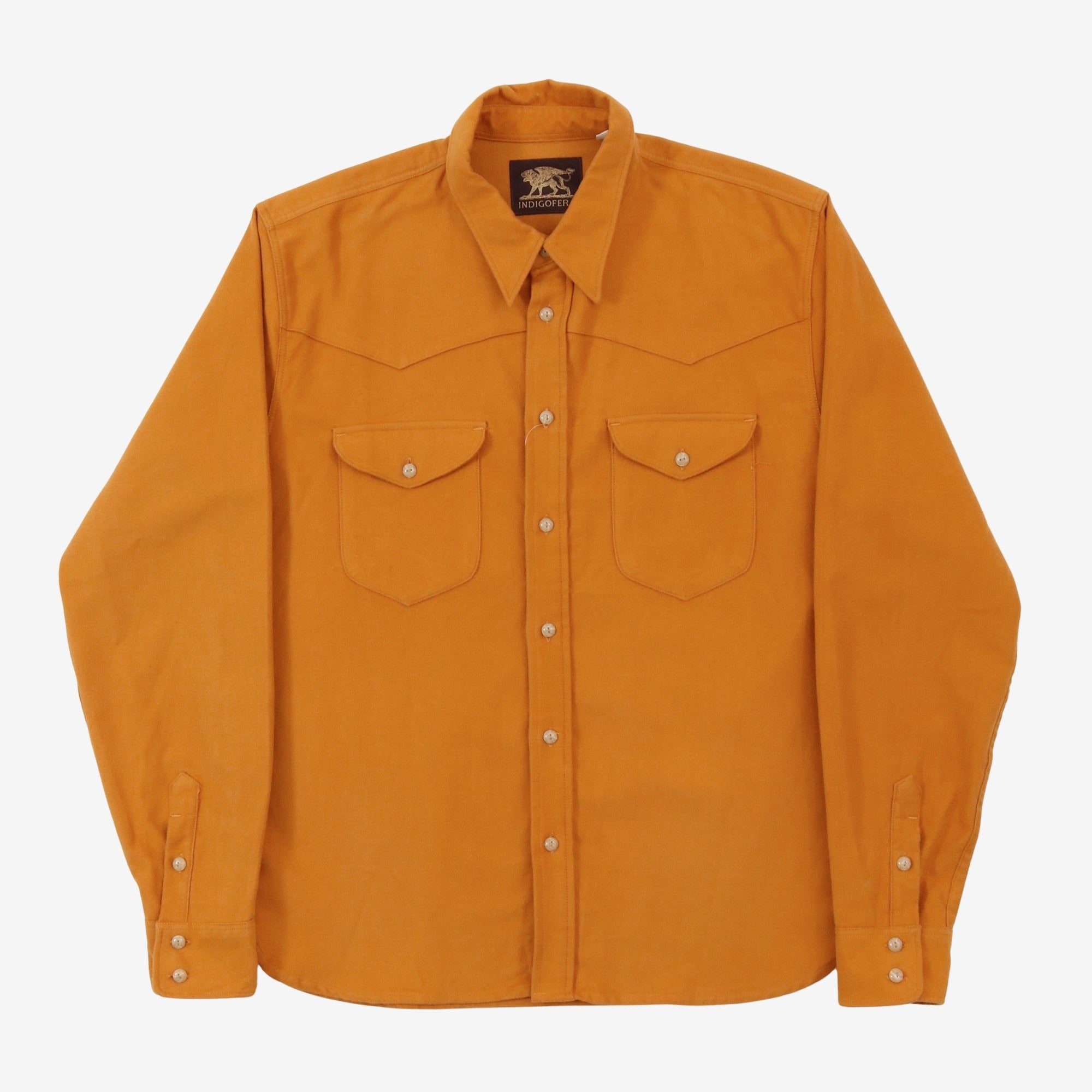 Orange western deals shirt