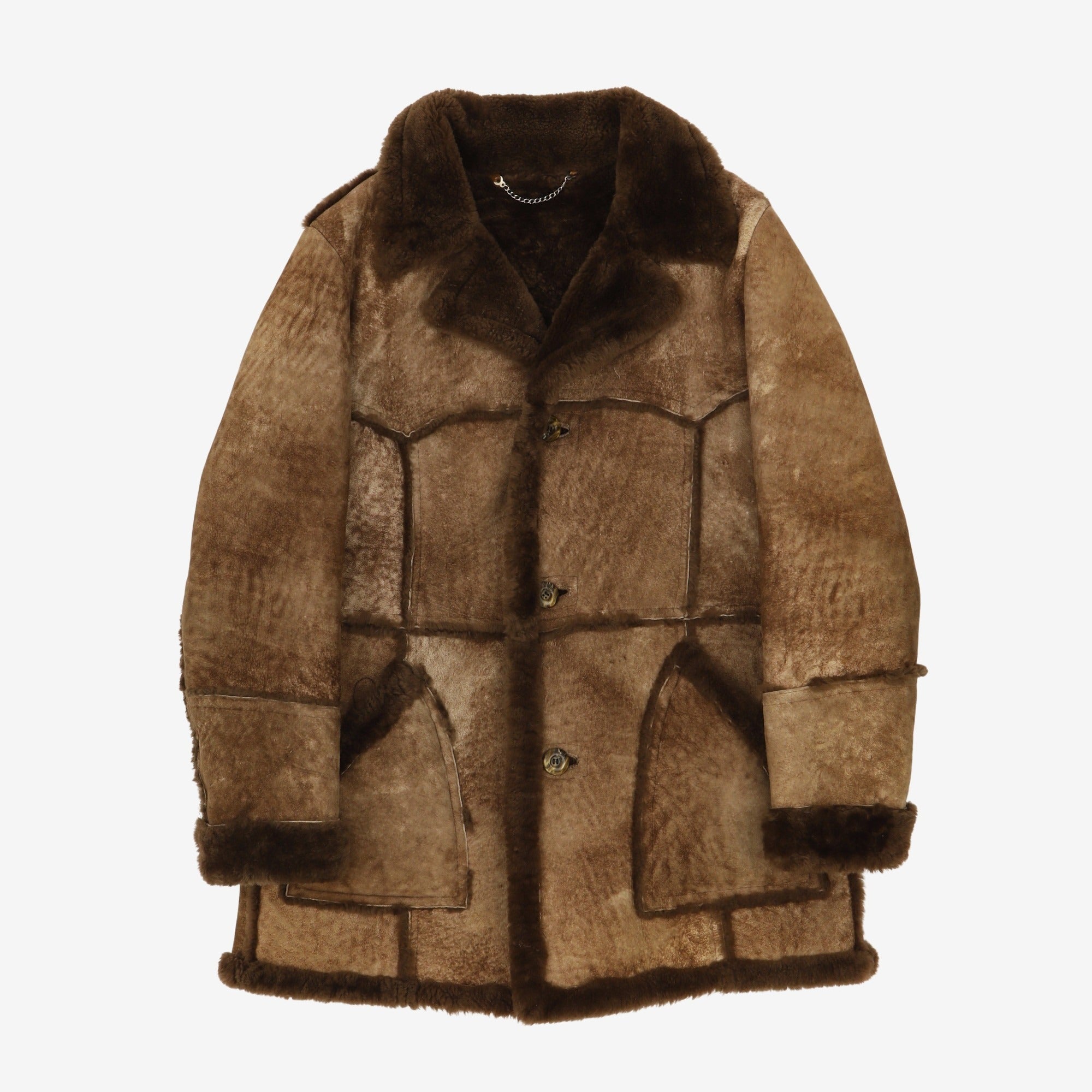 Vintage 1970s Sears Shearling Leather Jacket