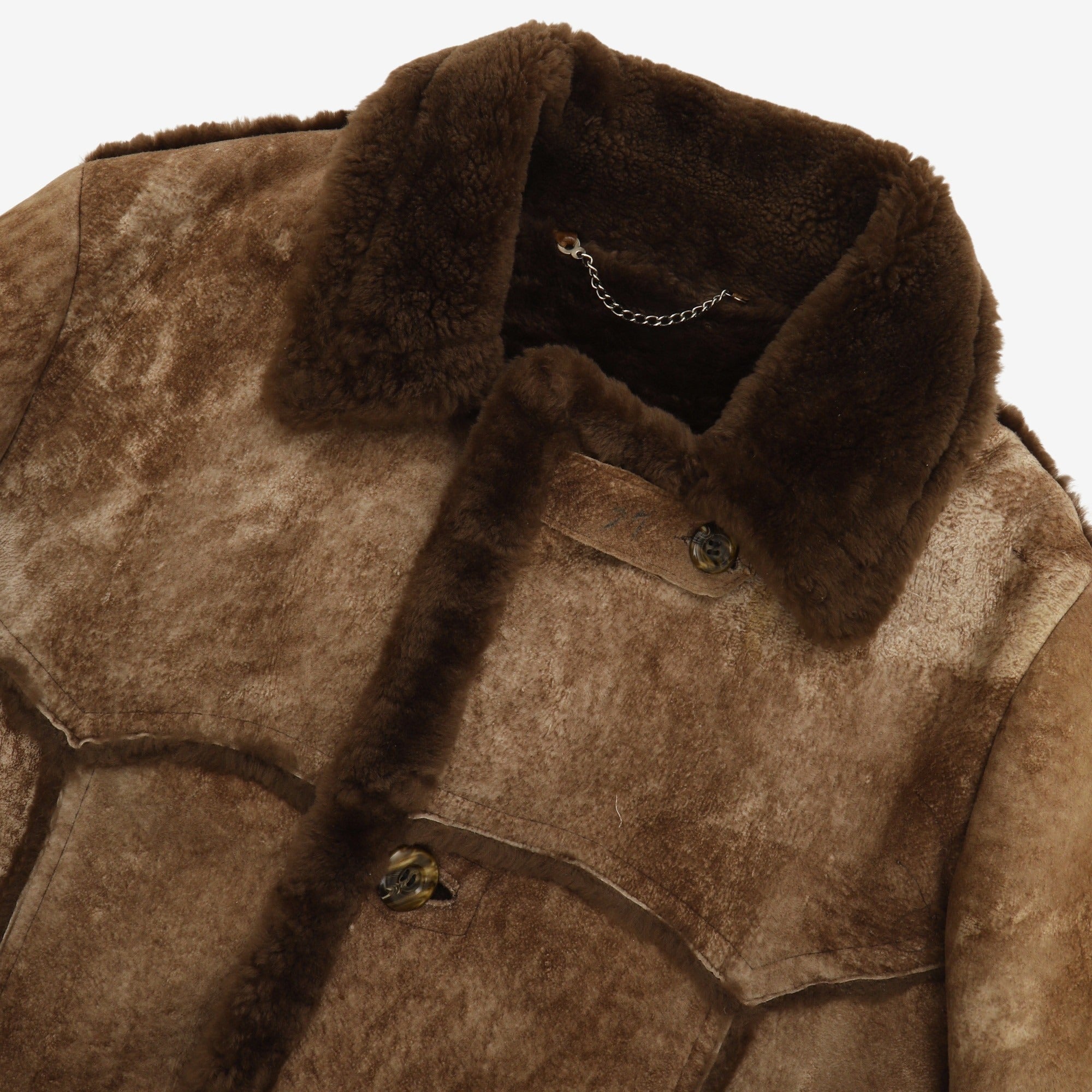 Vintage 1970s Sears Shearling Leather Jacket