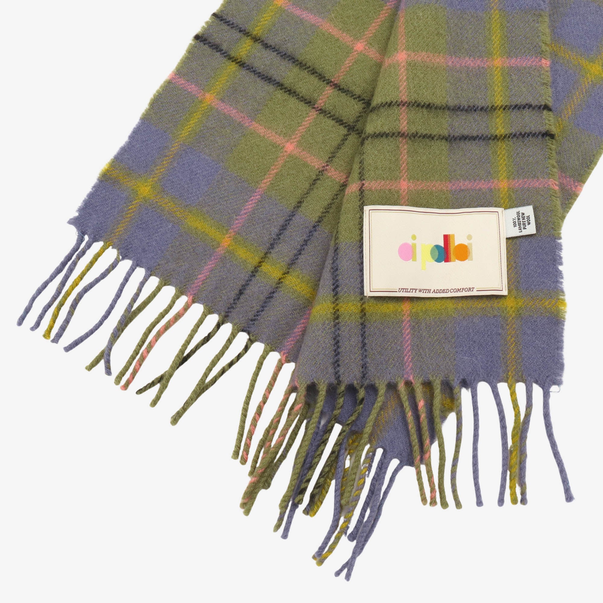Lambswool Plaid Scarf