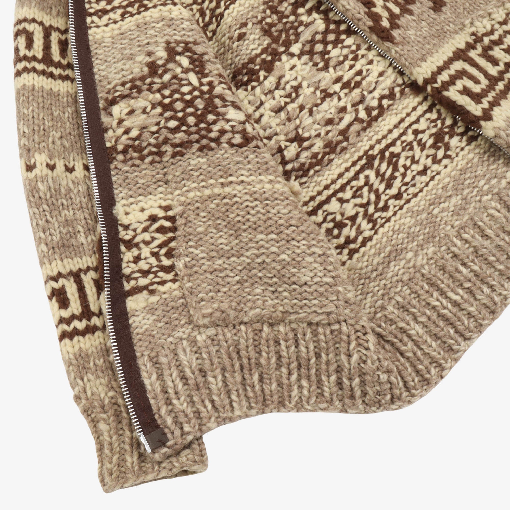 1980s Cowichan Zip Sweater