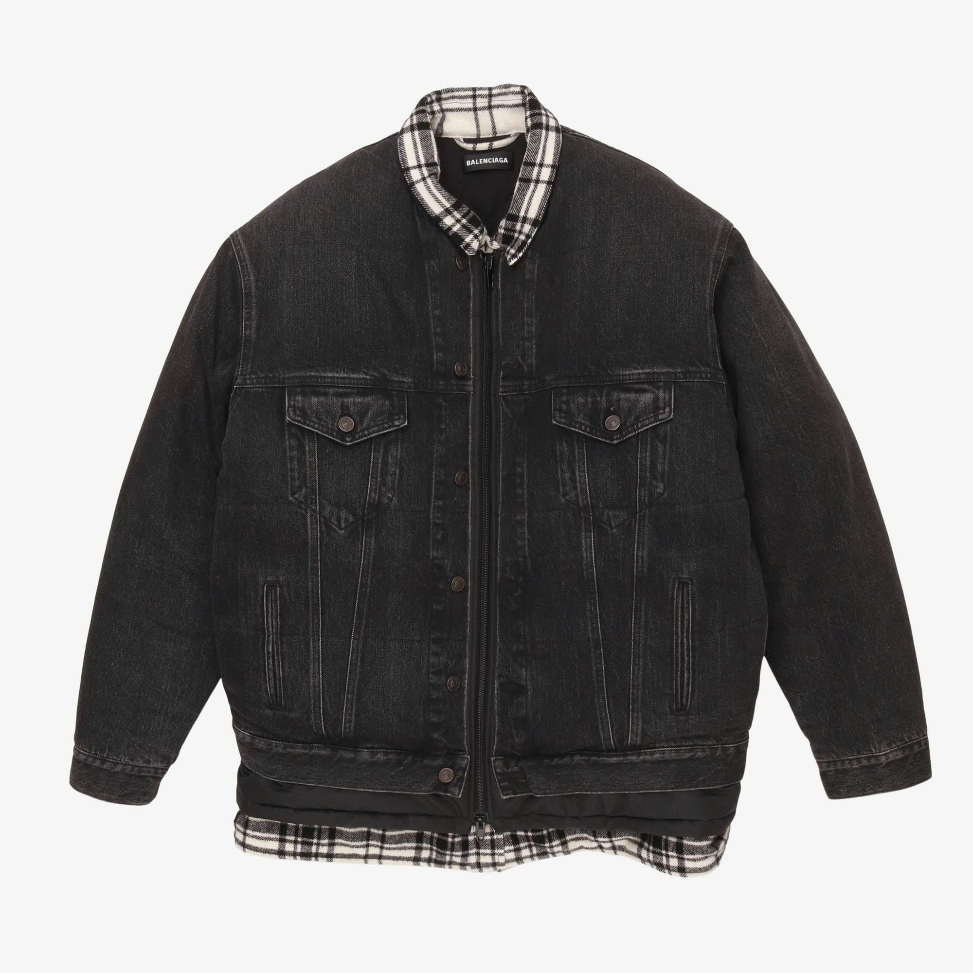 Balenciaga Oversized Quilted Denim Padded Jacket – Marrkt