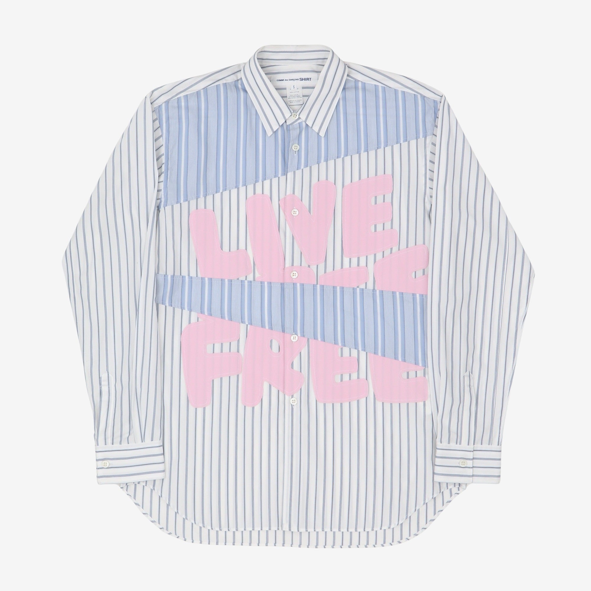 Comme des Garçons Live Free Patch Shirt – Marrkt