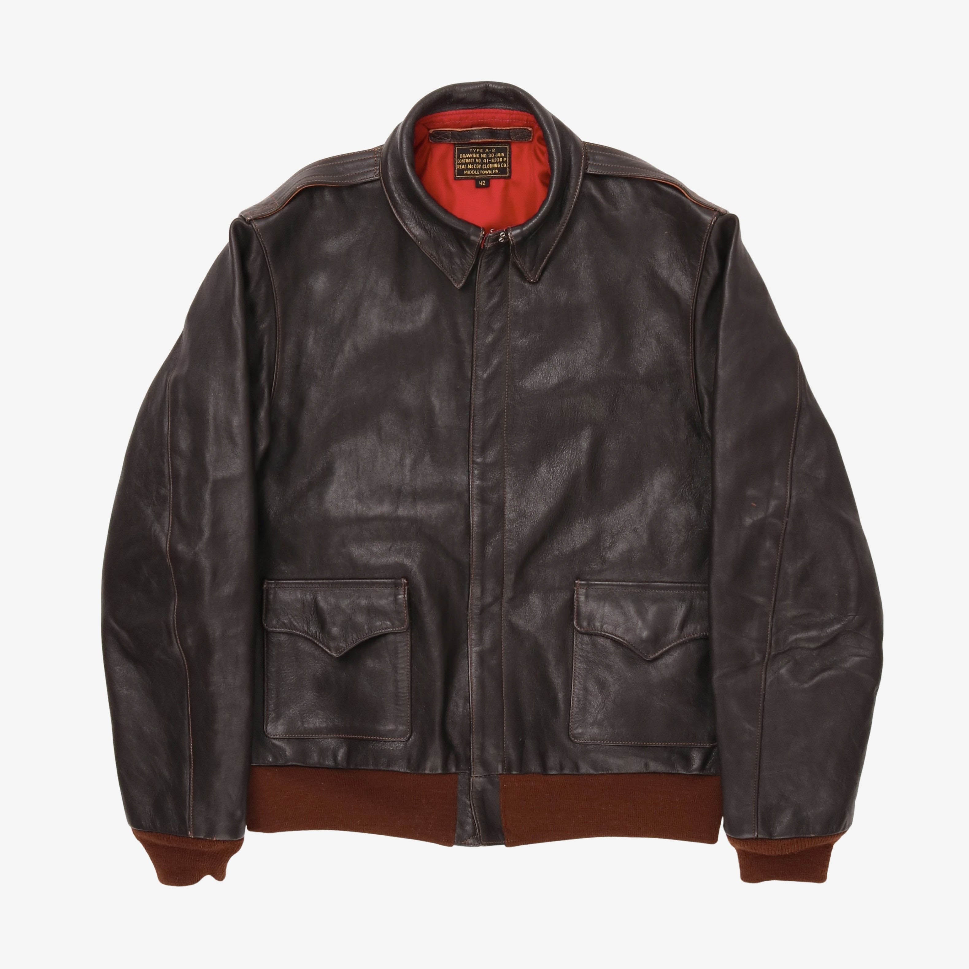 The Real McCoys Type A2 Leather Flight Jacket – Marrkt