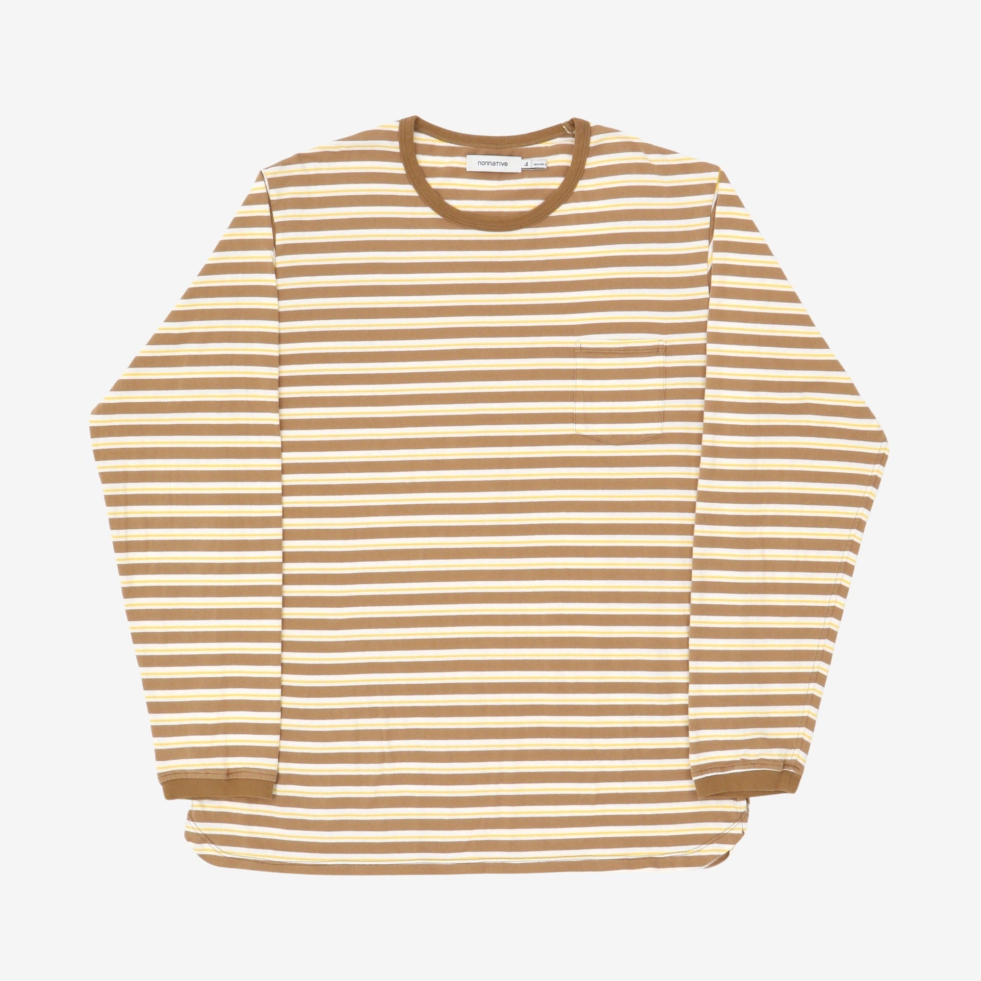 LS Striped Pocket T-Shirt
