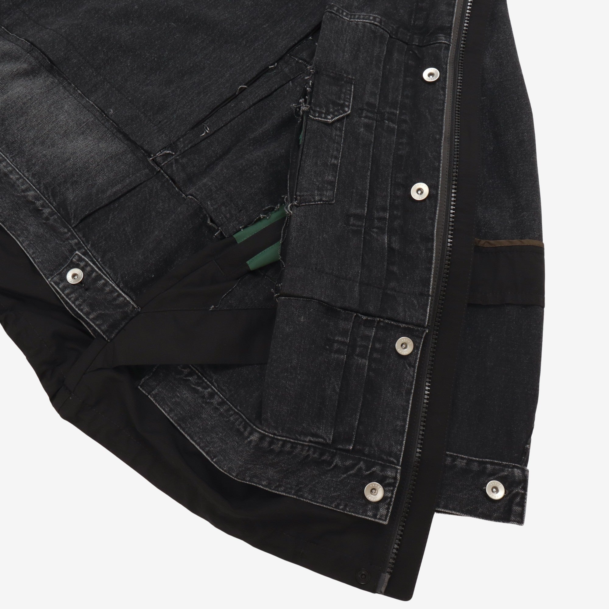 Reversible Denim Nylon Jacket