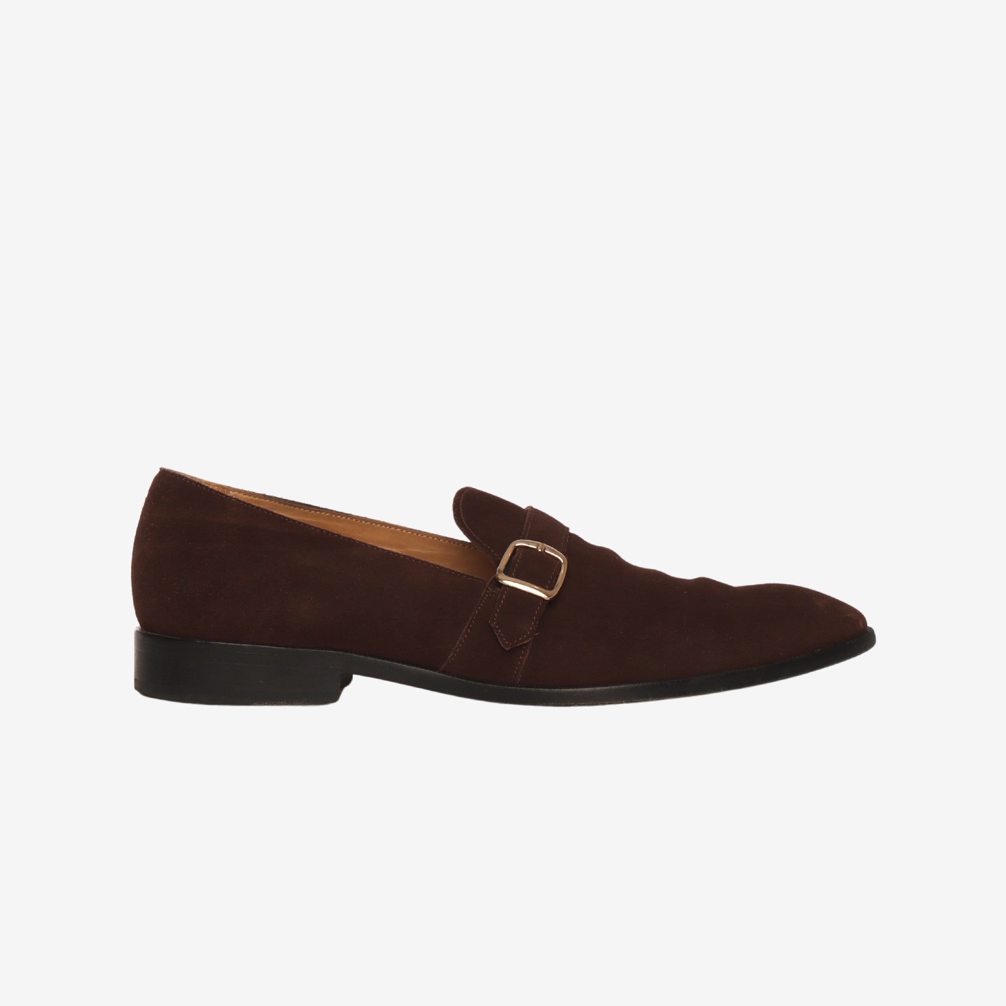 Suede Classico Monk Strap Shoes