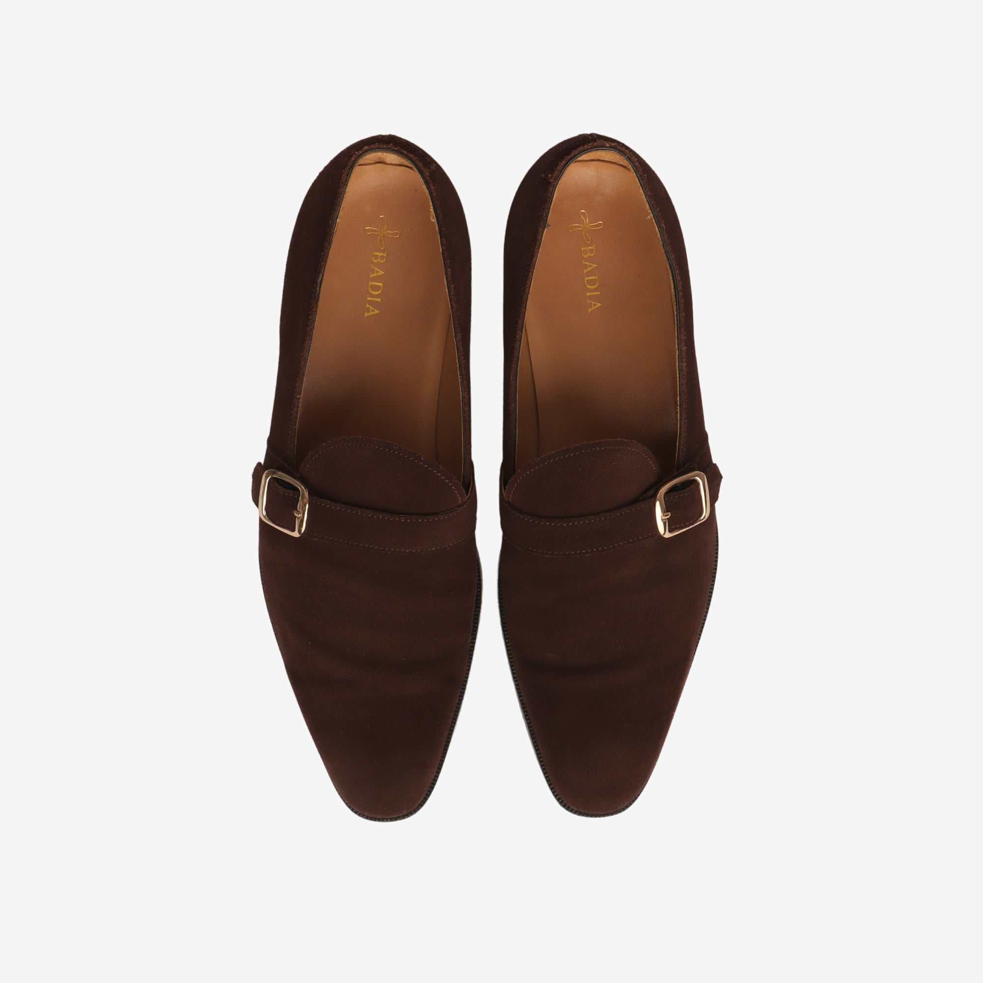 Suede Classico Monk Strap Shoes