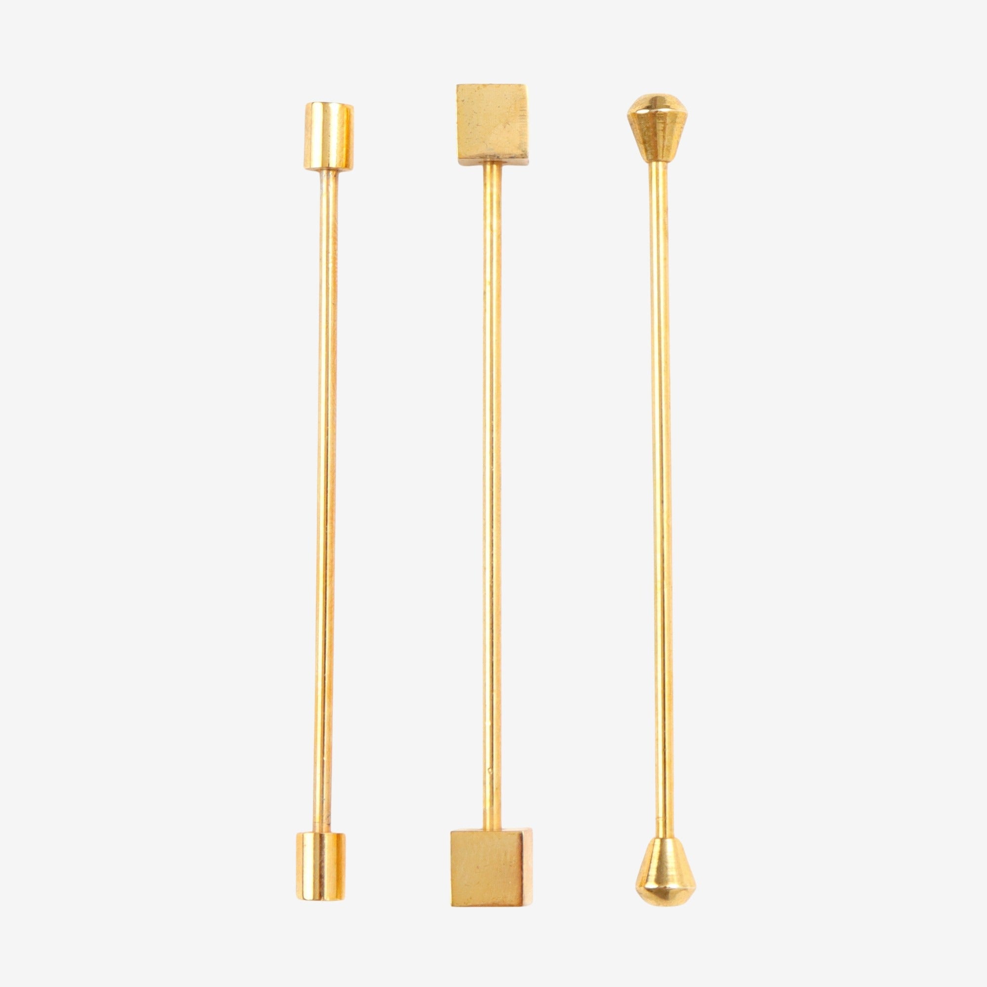 Gold Pin Collar Bars x3