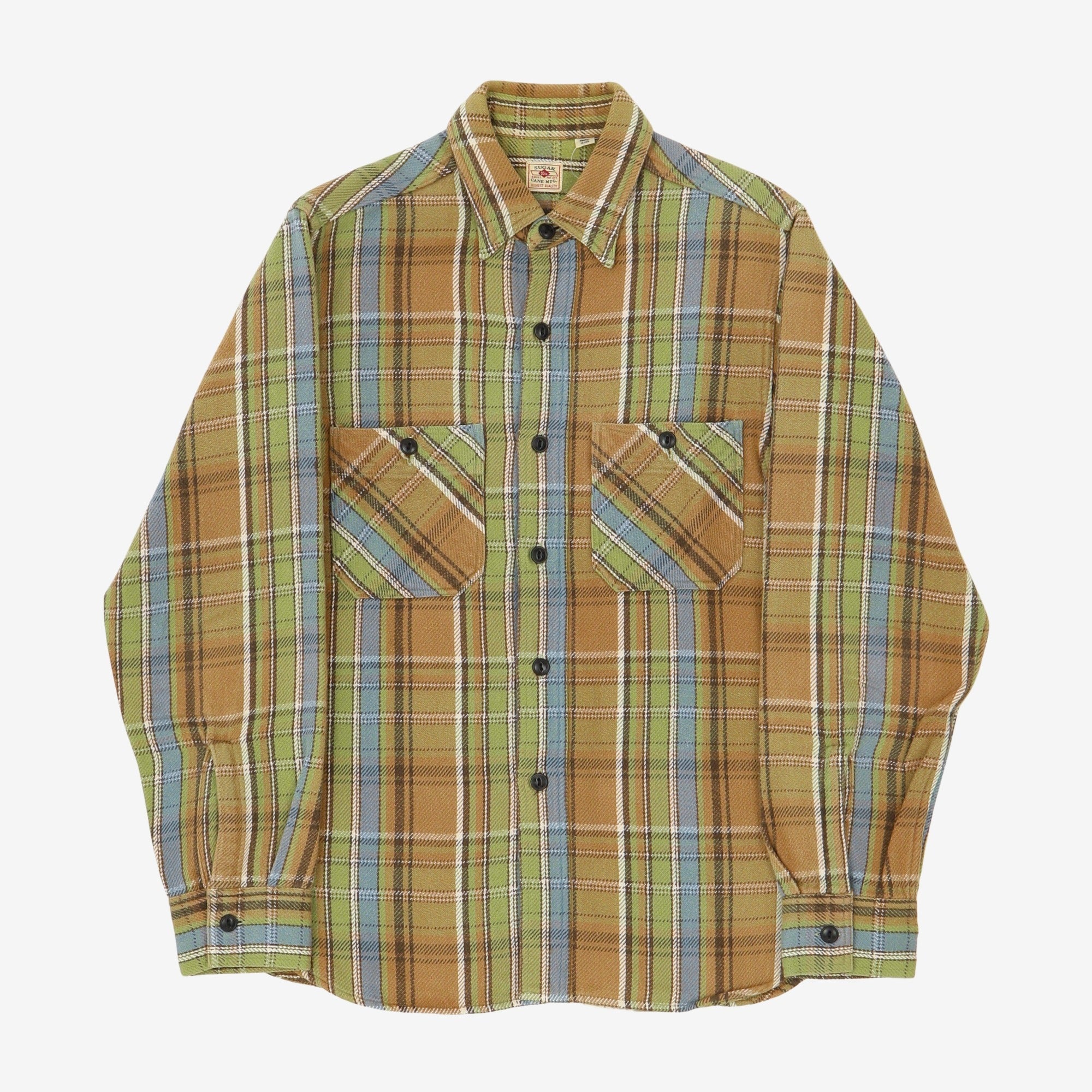 Twill Check Flannel Work Shirt