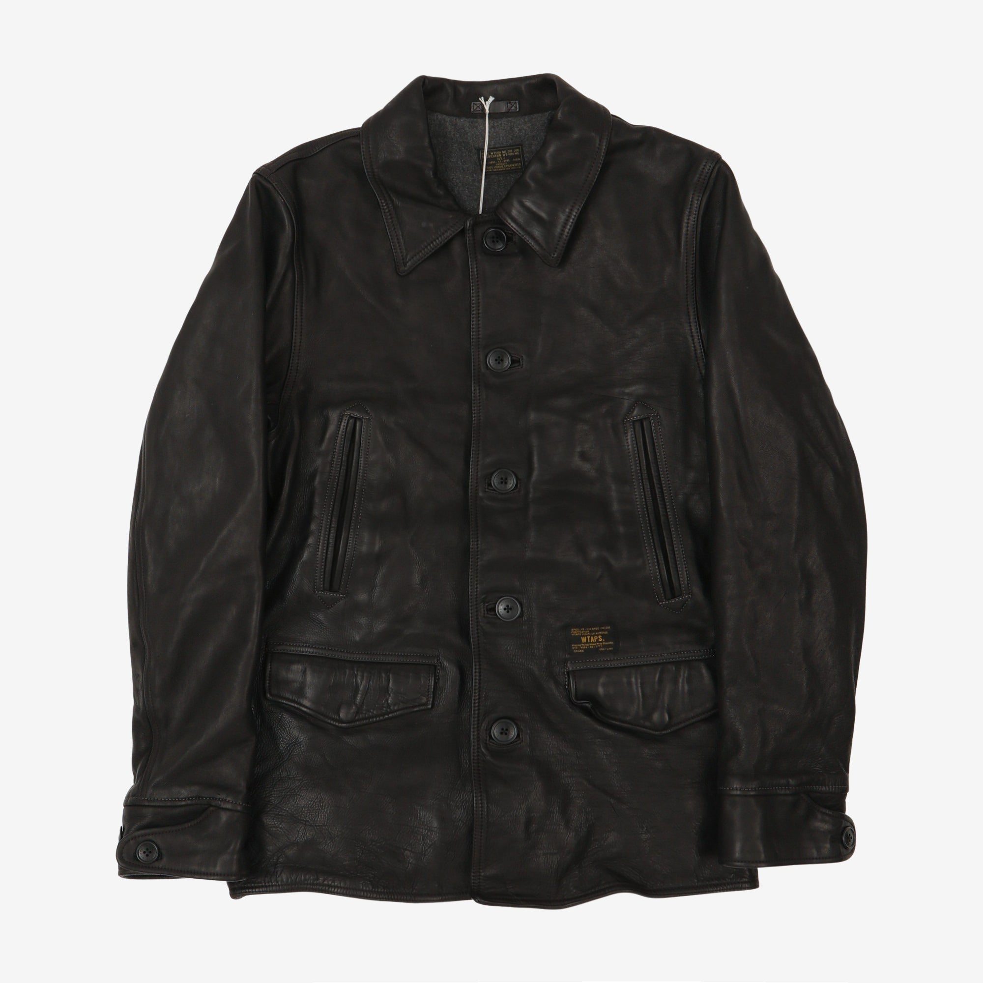 WTAPS Leather Military Jacket – Marrkt