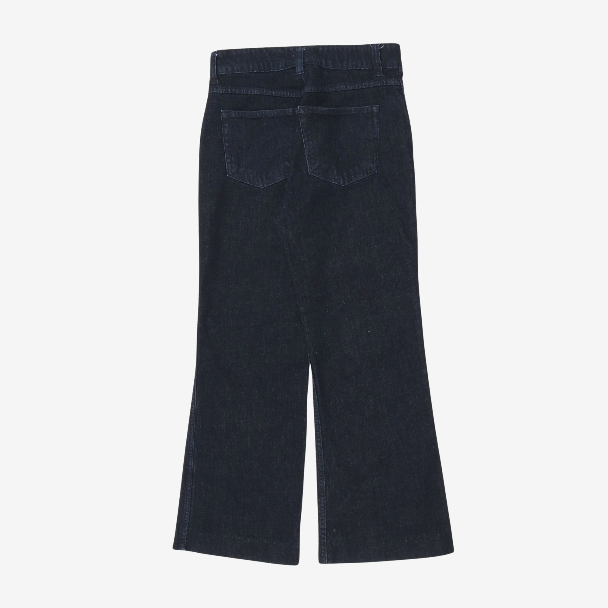 Wide Leg Denim Trousers