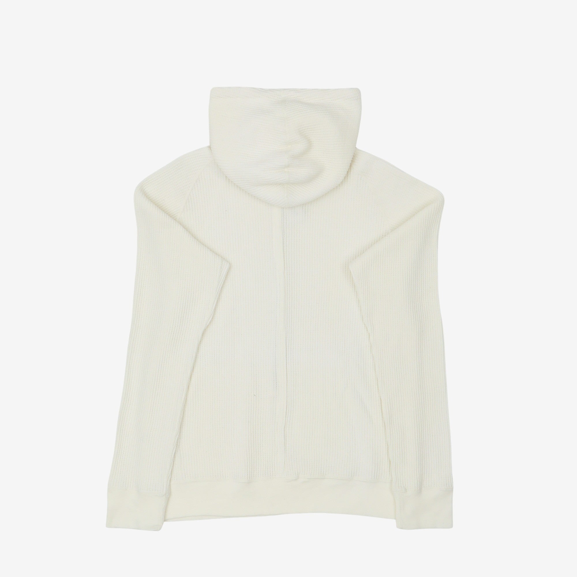 Waffle Knit Zip Hoodie