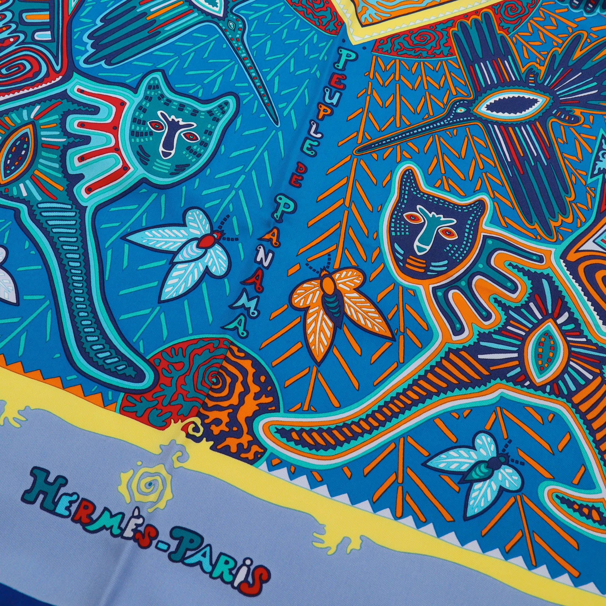 Vintage 2001 Large Silk Scarf