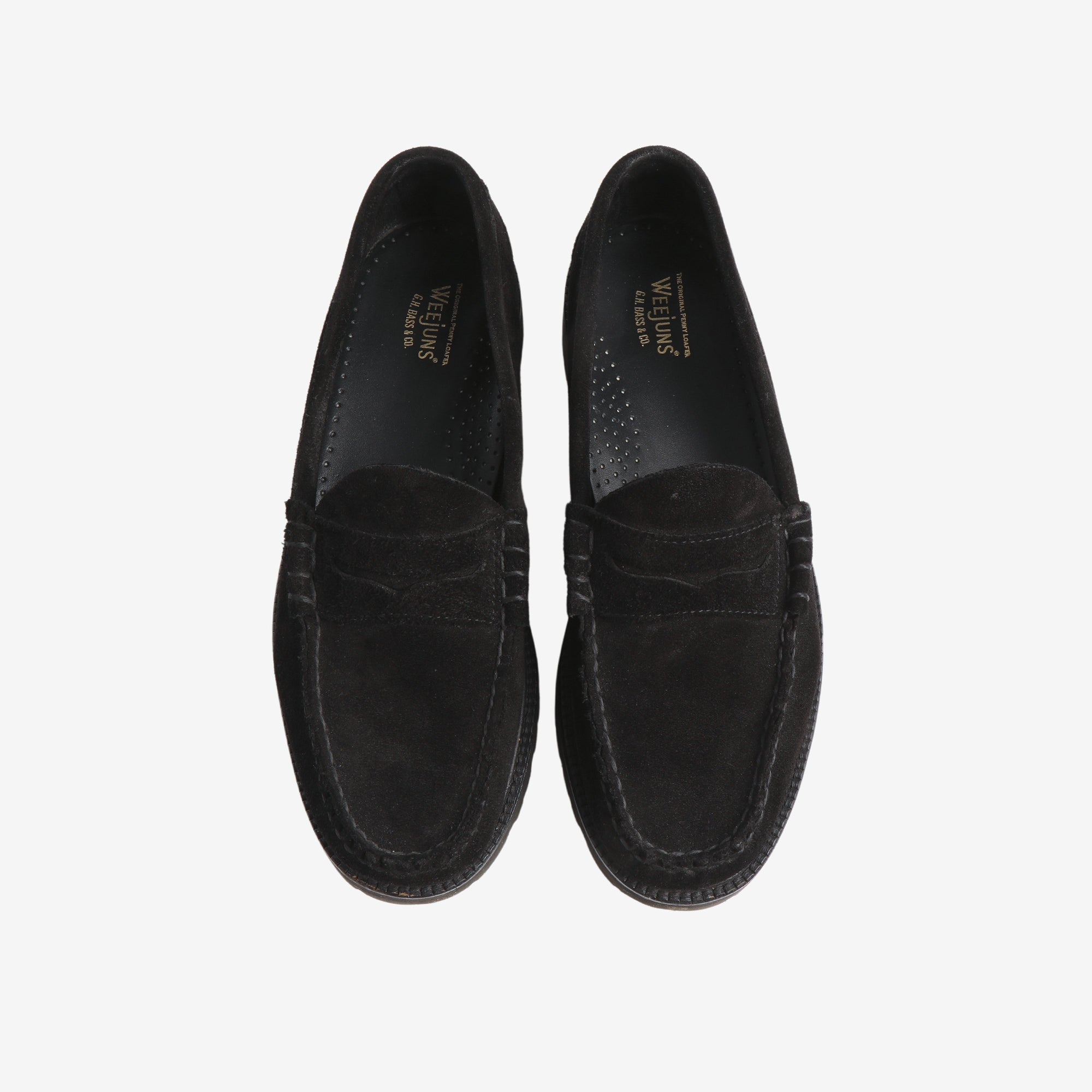 90s Suede Larson Penny Loafers