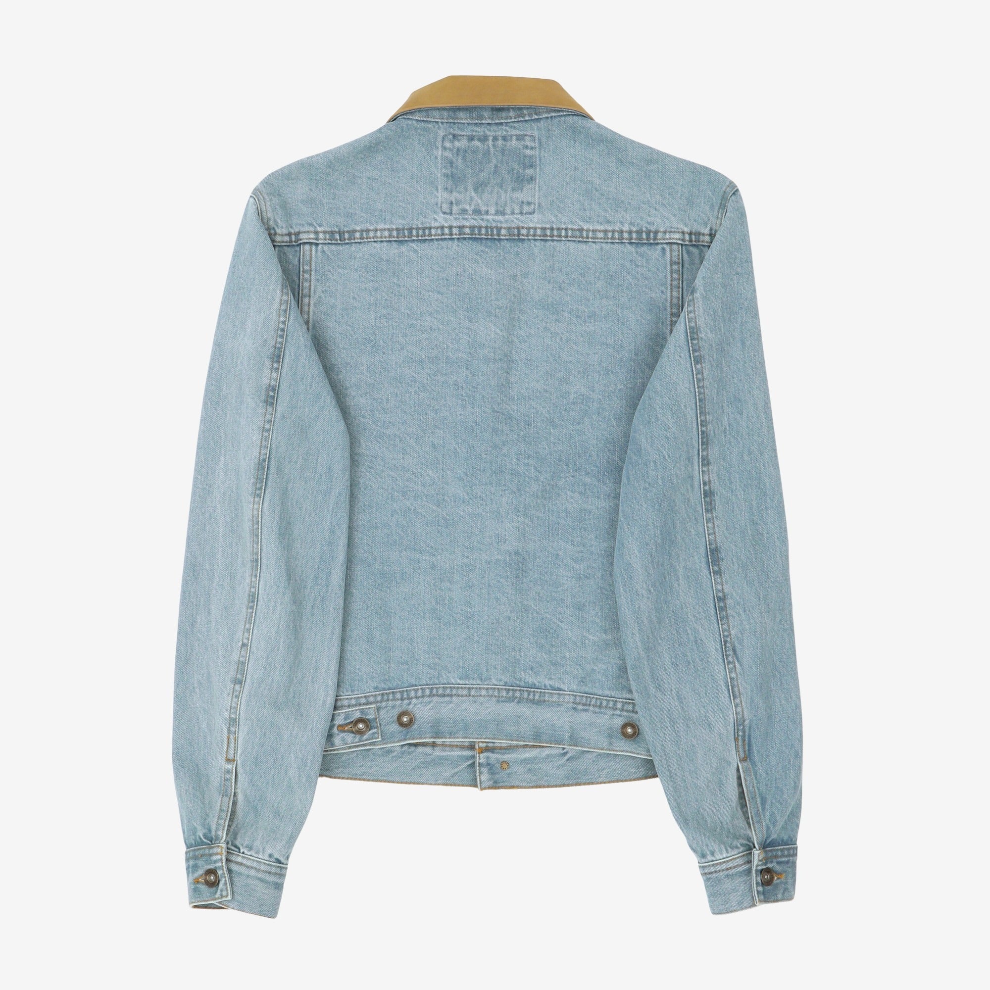 Emil Leather Collar Denim Jacket