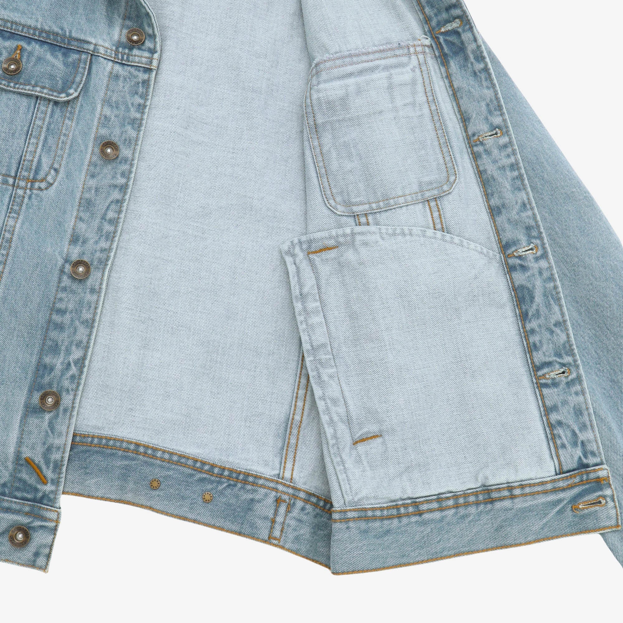 Emil Leather Collar Denim Jacket