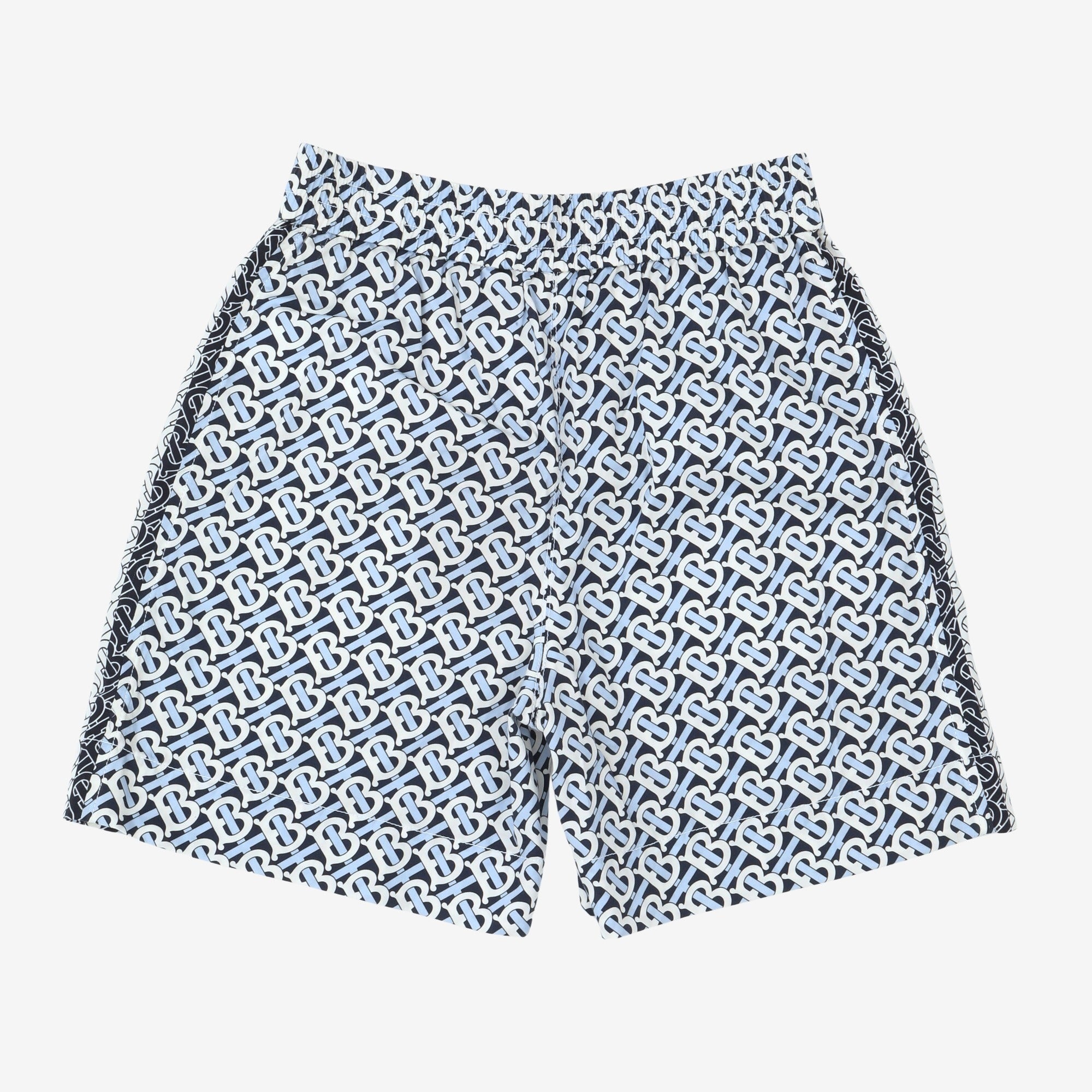 Silk Monogram Shorts