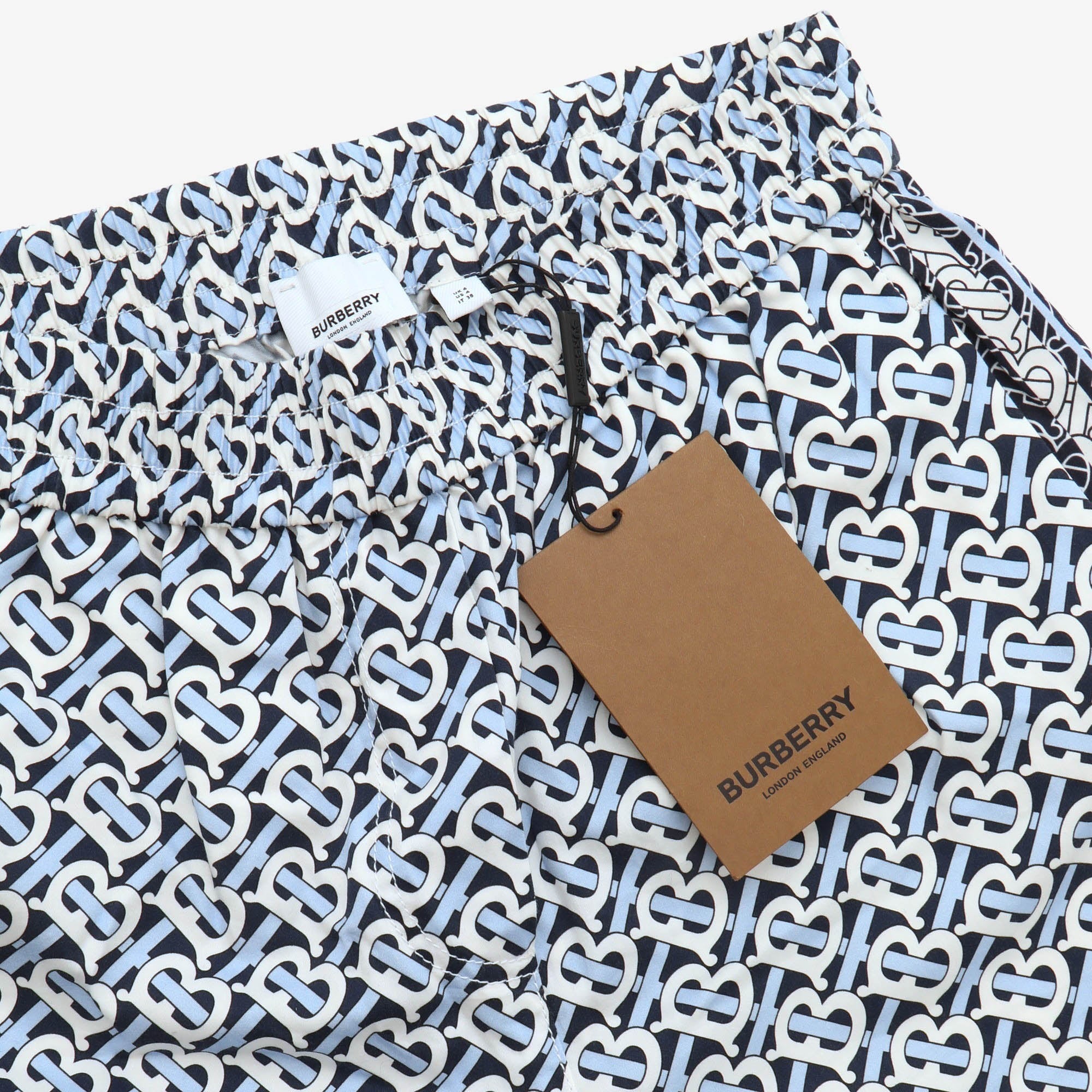 Silk Monogram Shorts