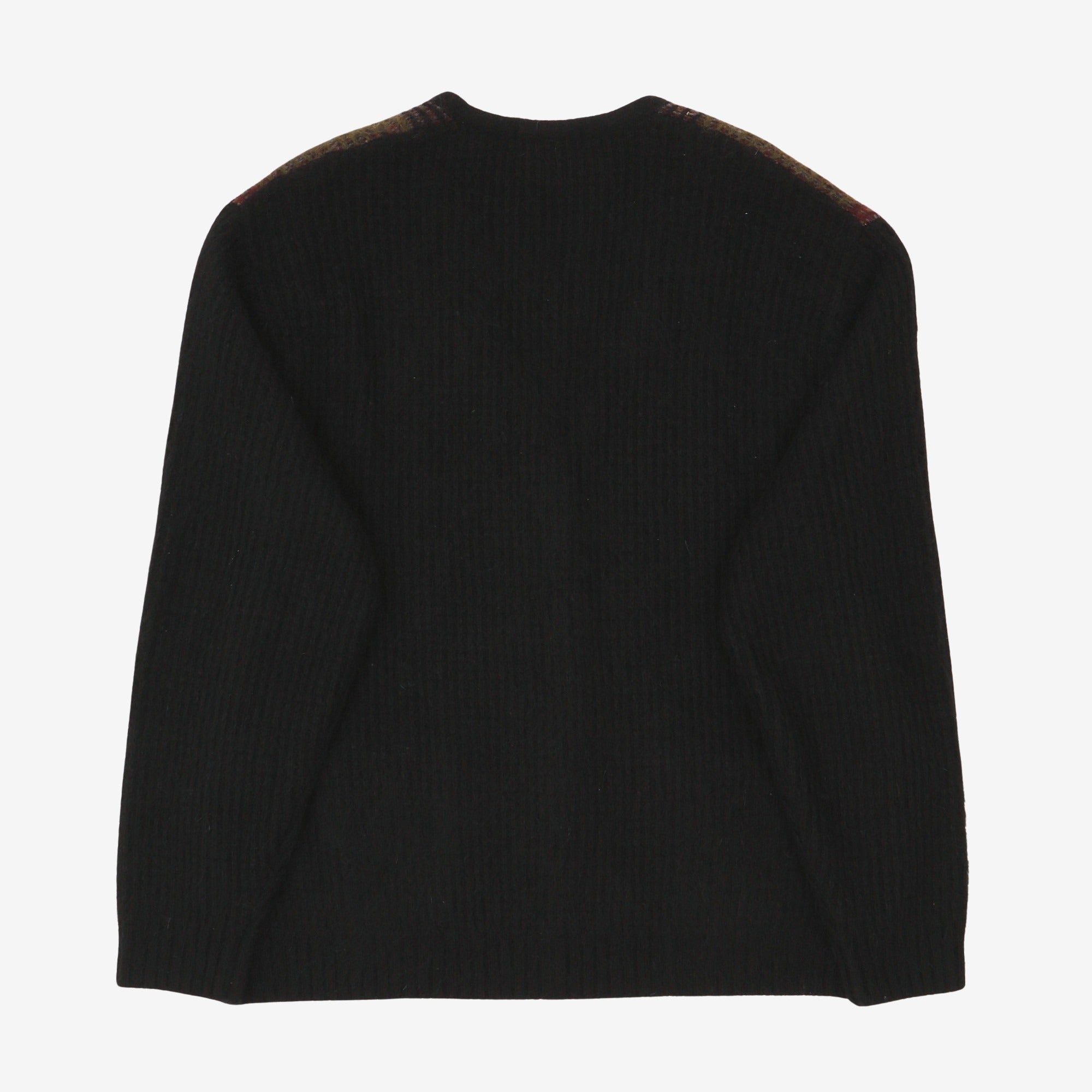 Brushed Grid Cardigan