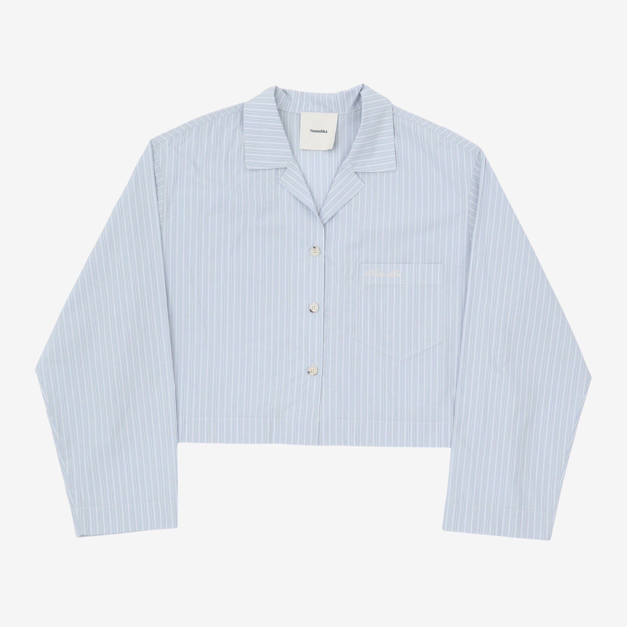 Vally Cropped Striped Shirt