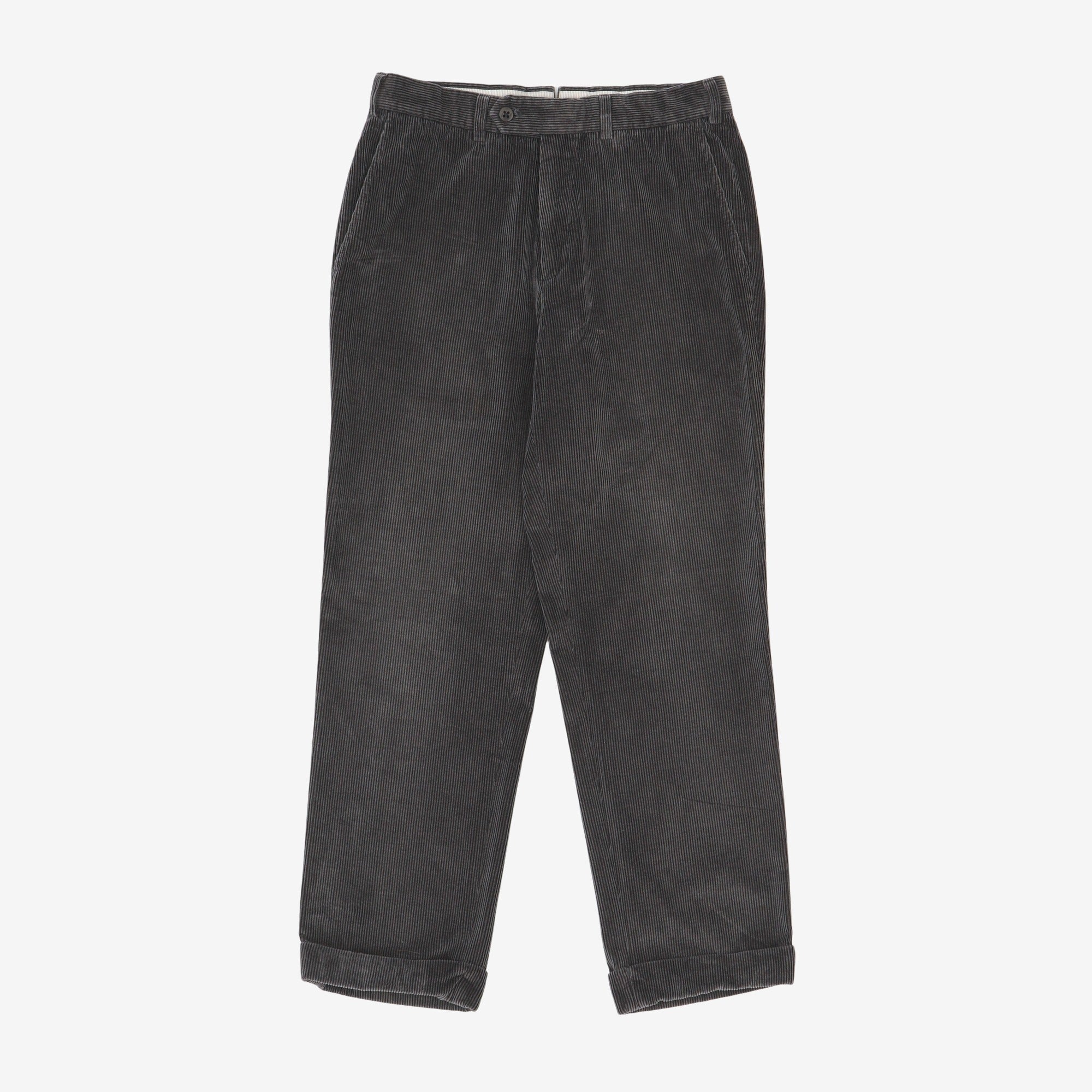 Solid Corduroy Dress Trousers