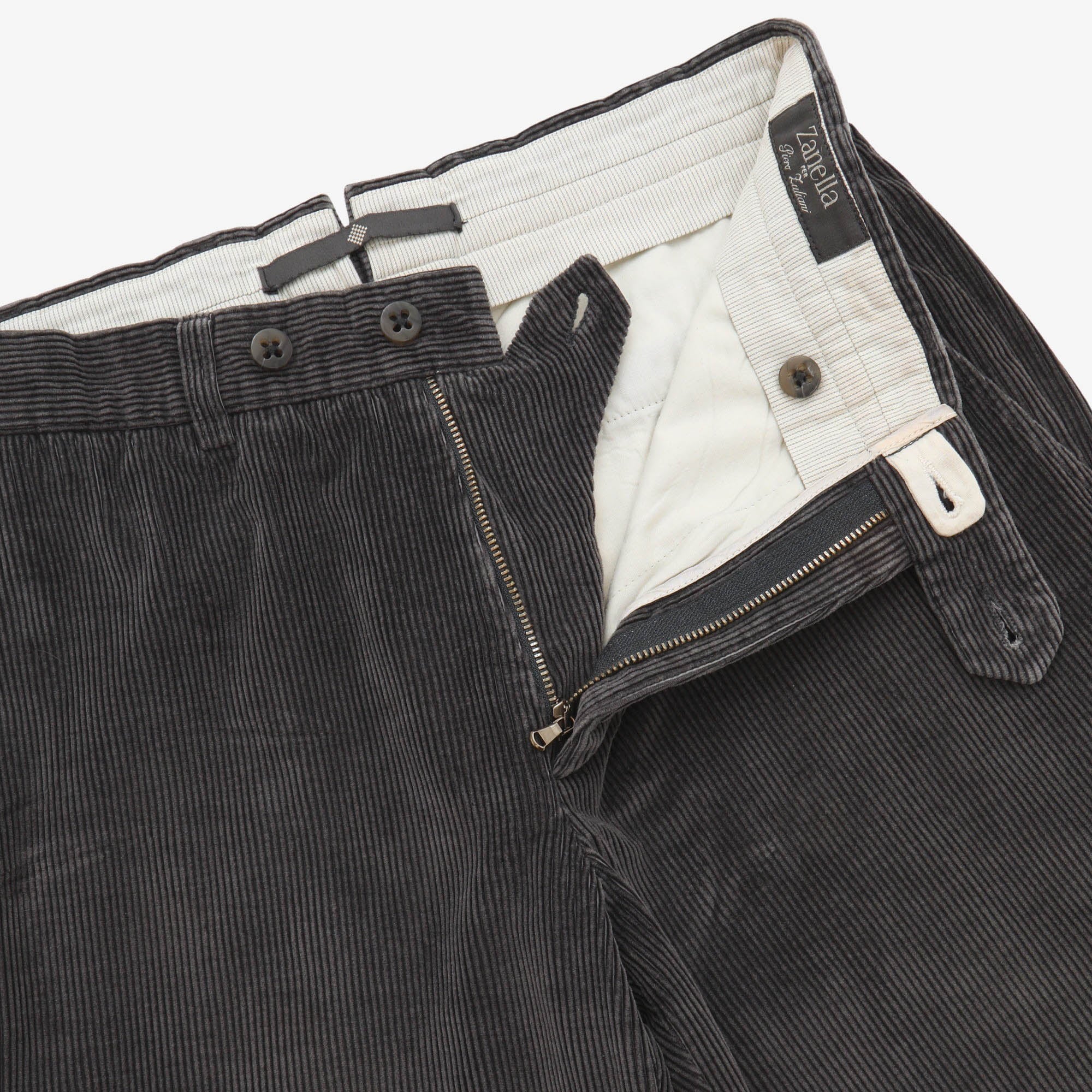 Solid Corduroy Dress Trousers