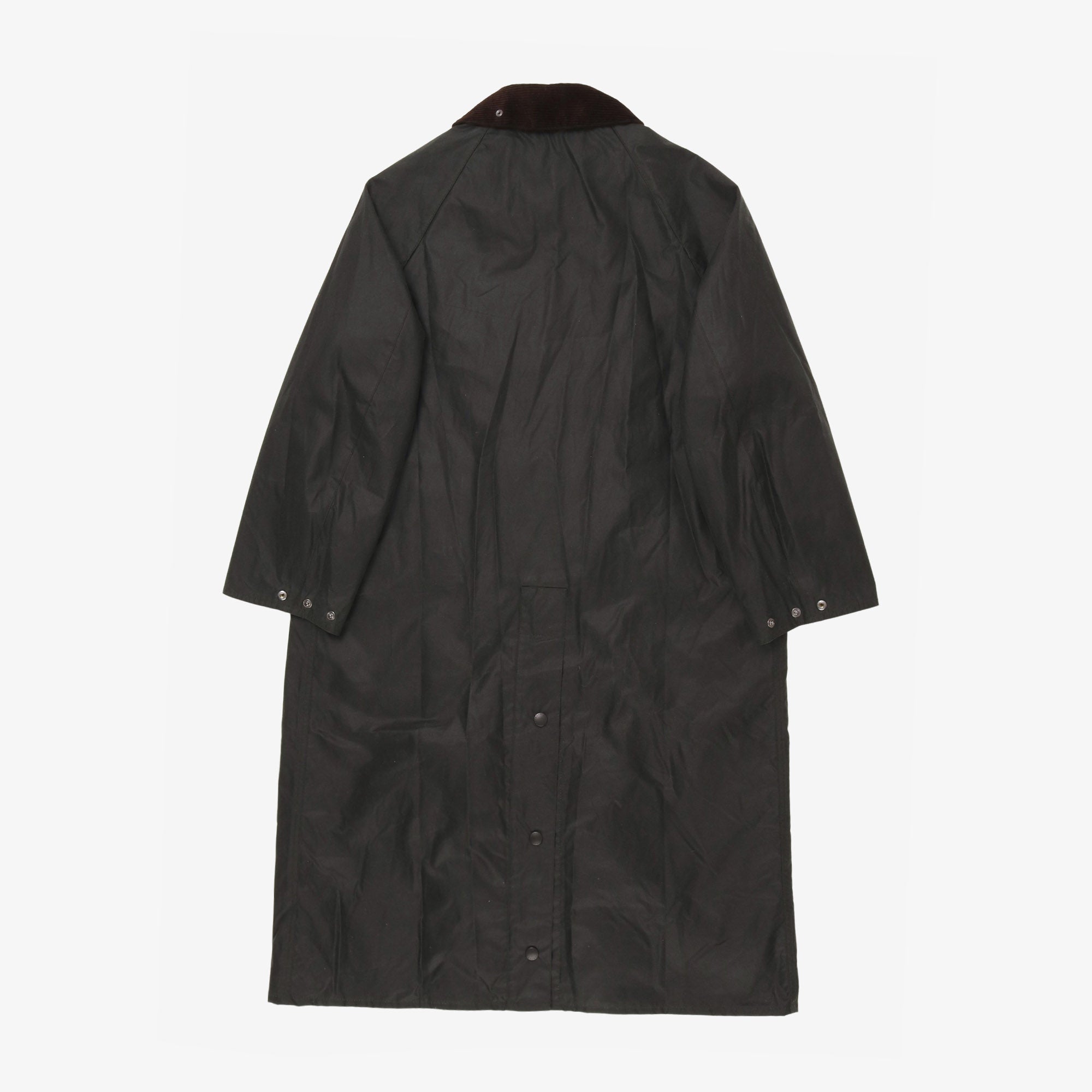 かー　UNUSED × Barbour別注Burghley Riding BARBOUR Burghley Long Waxed Cotton Riding Coat, size 44/112
