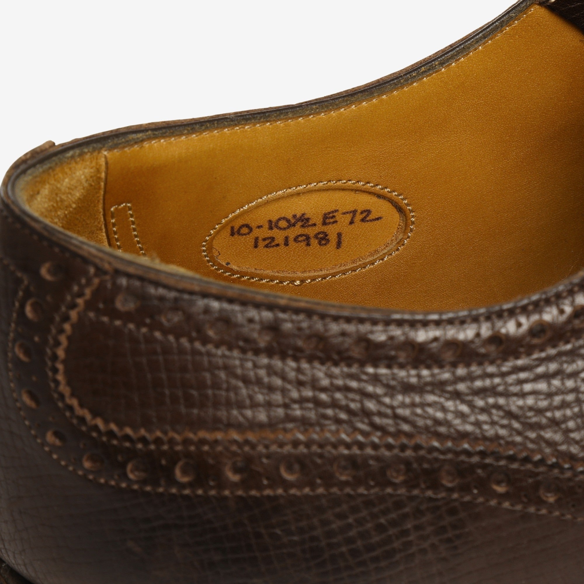 Grained Leather Dover Brogue + Trees