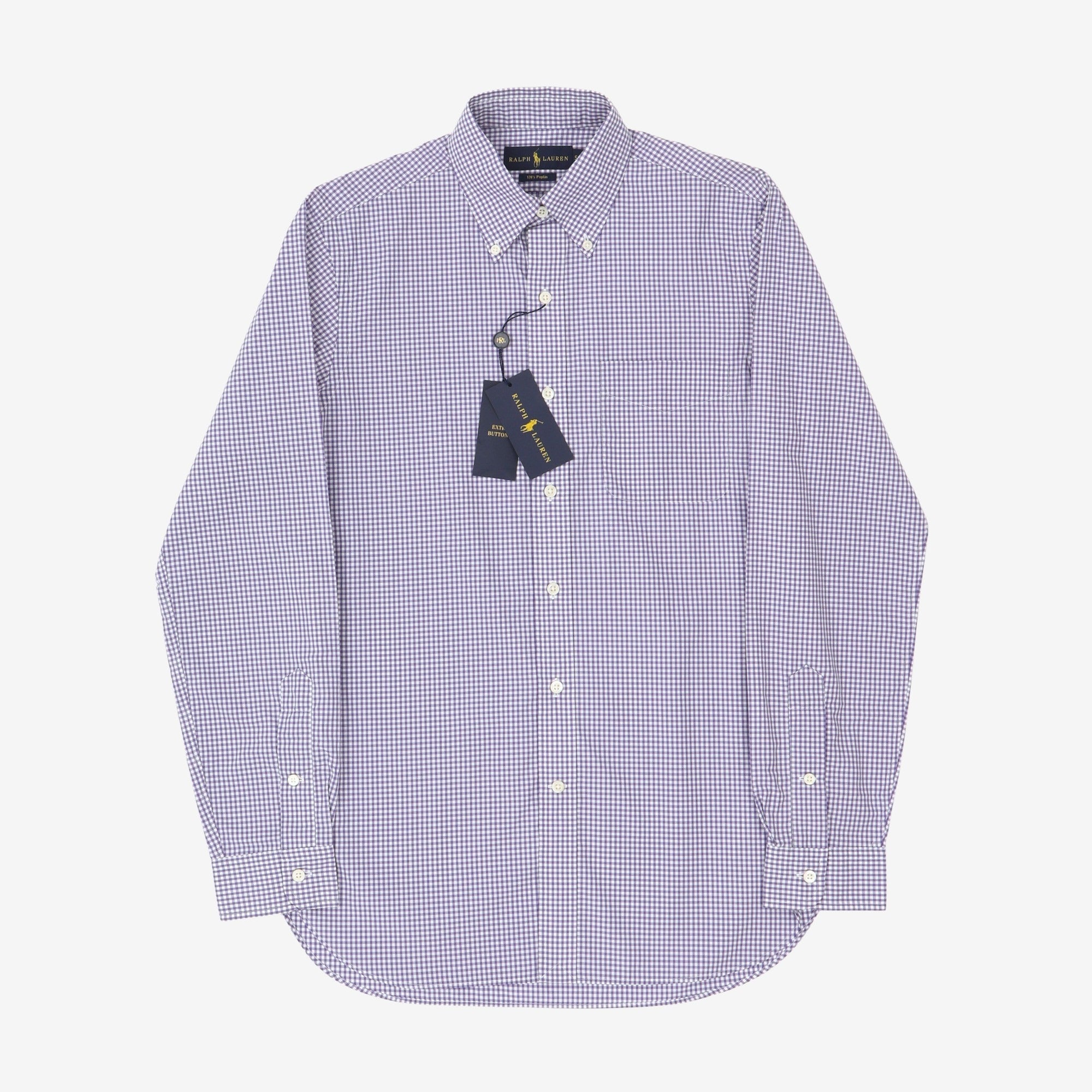 120s Poplin Check BD Shirt