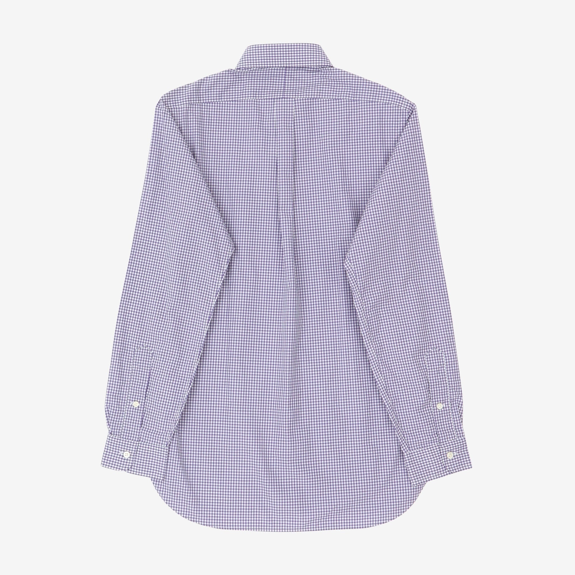 120s Poplin Check BD Shirt