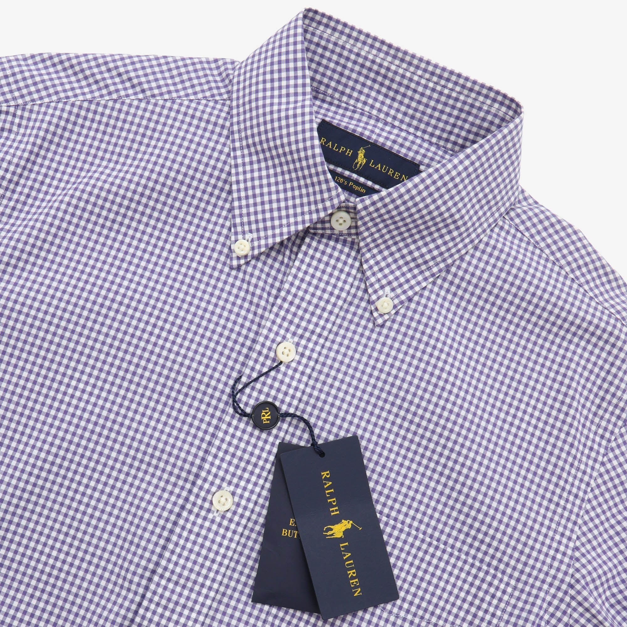 120s Poplin Check BD Shirt