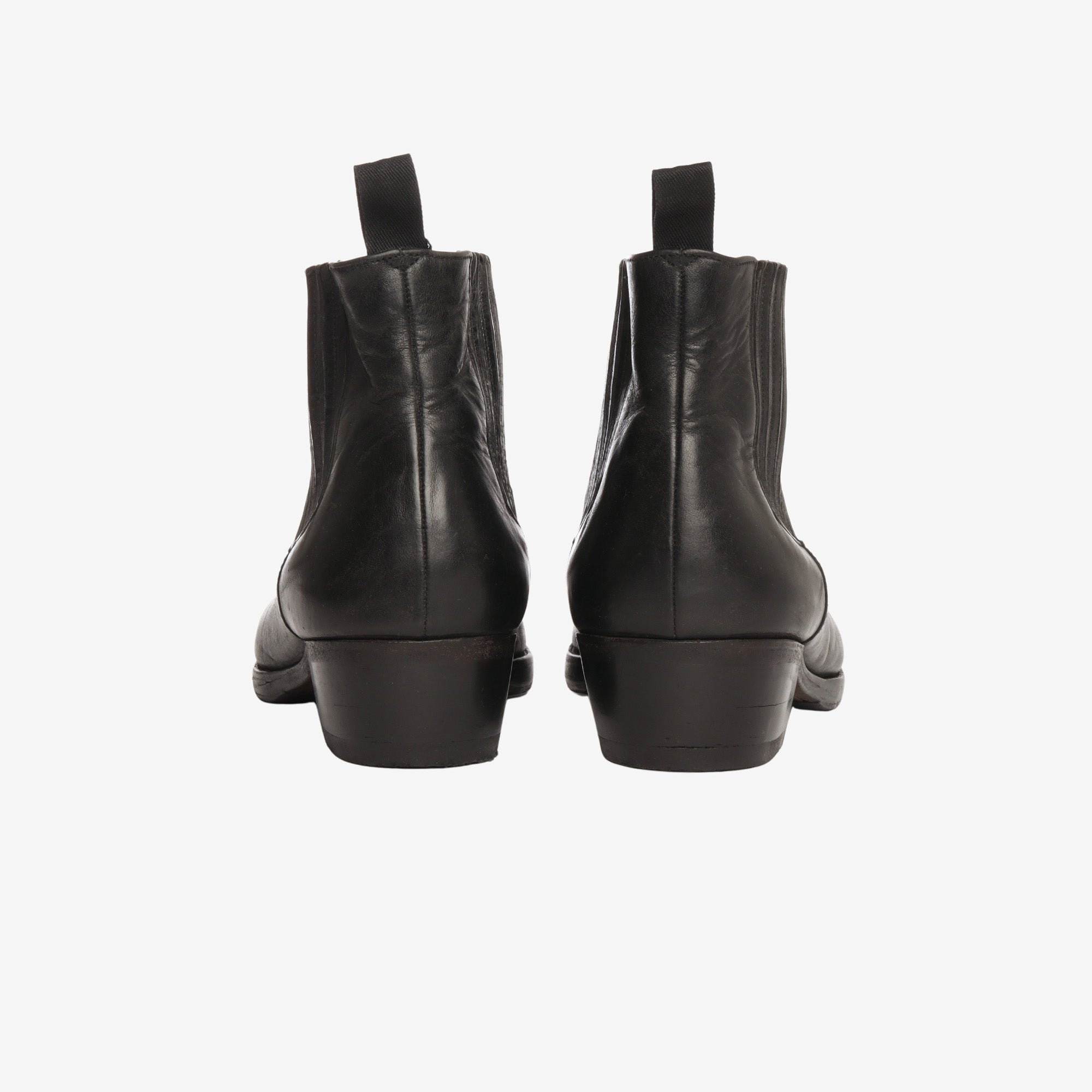 Embroidered Leather Boot