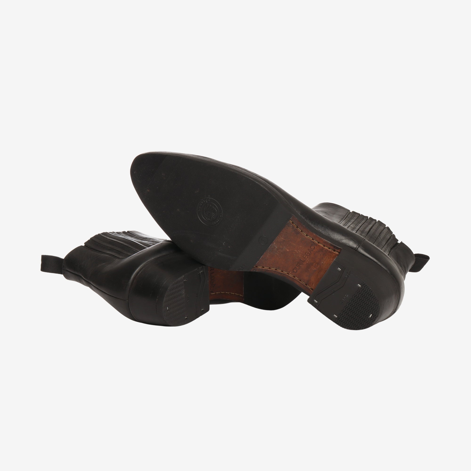 Embroidered Leather Boot