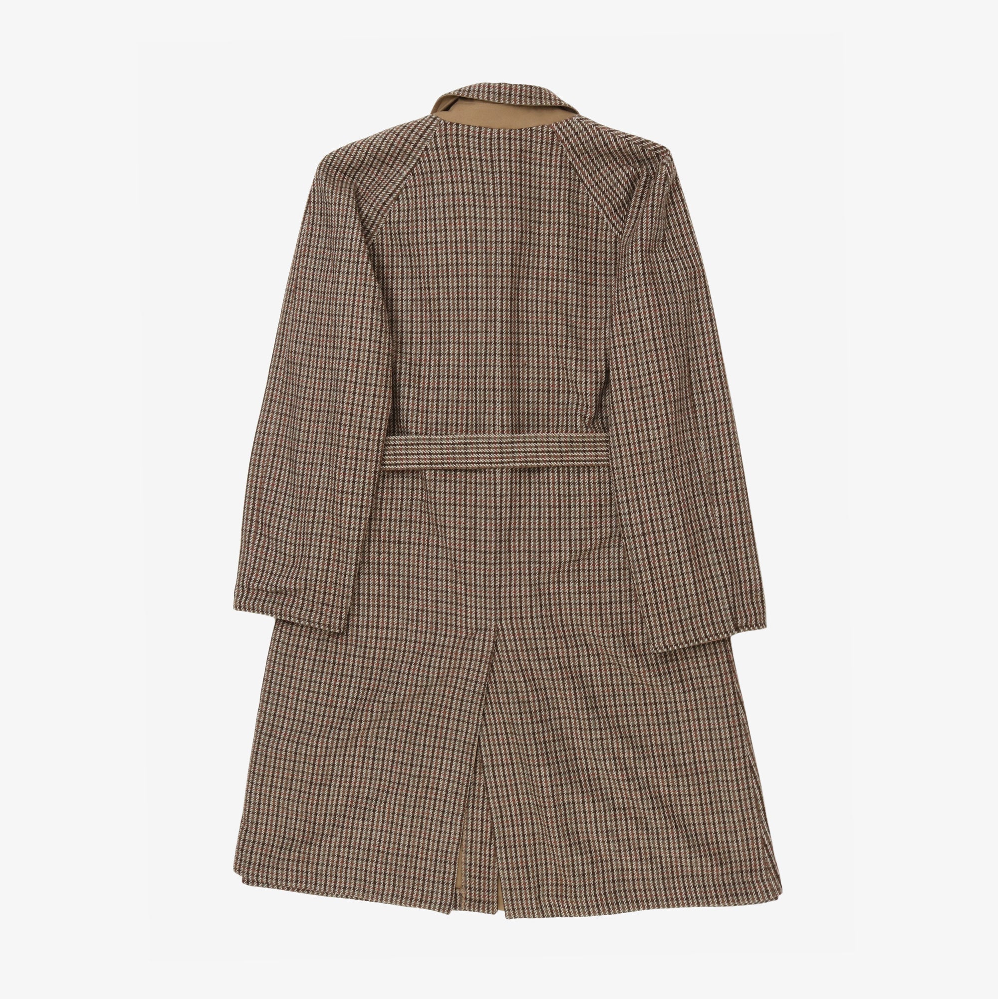 Reversible Houndstooth Overcoat