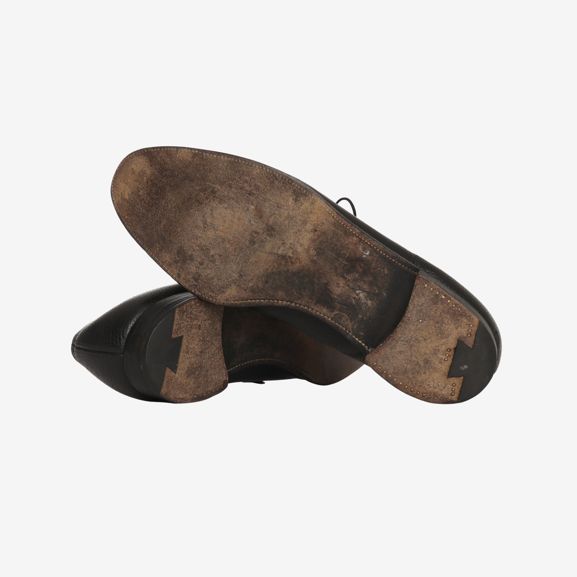 Vintage Ranch Oxhide Pebble Grain Oxfords