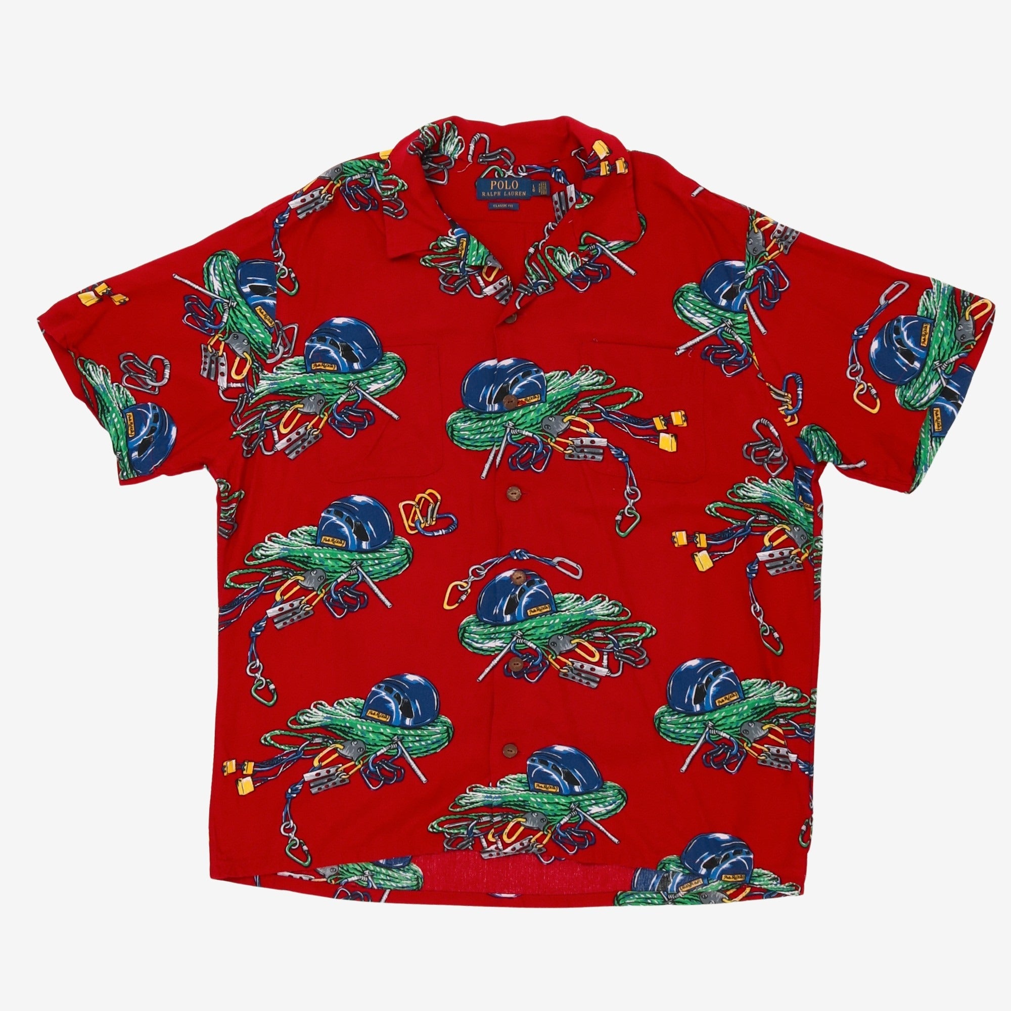 Climbing Print Camp Shirt SS