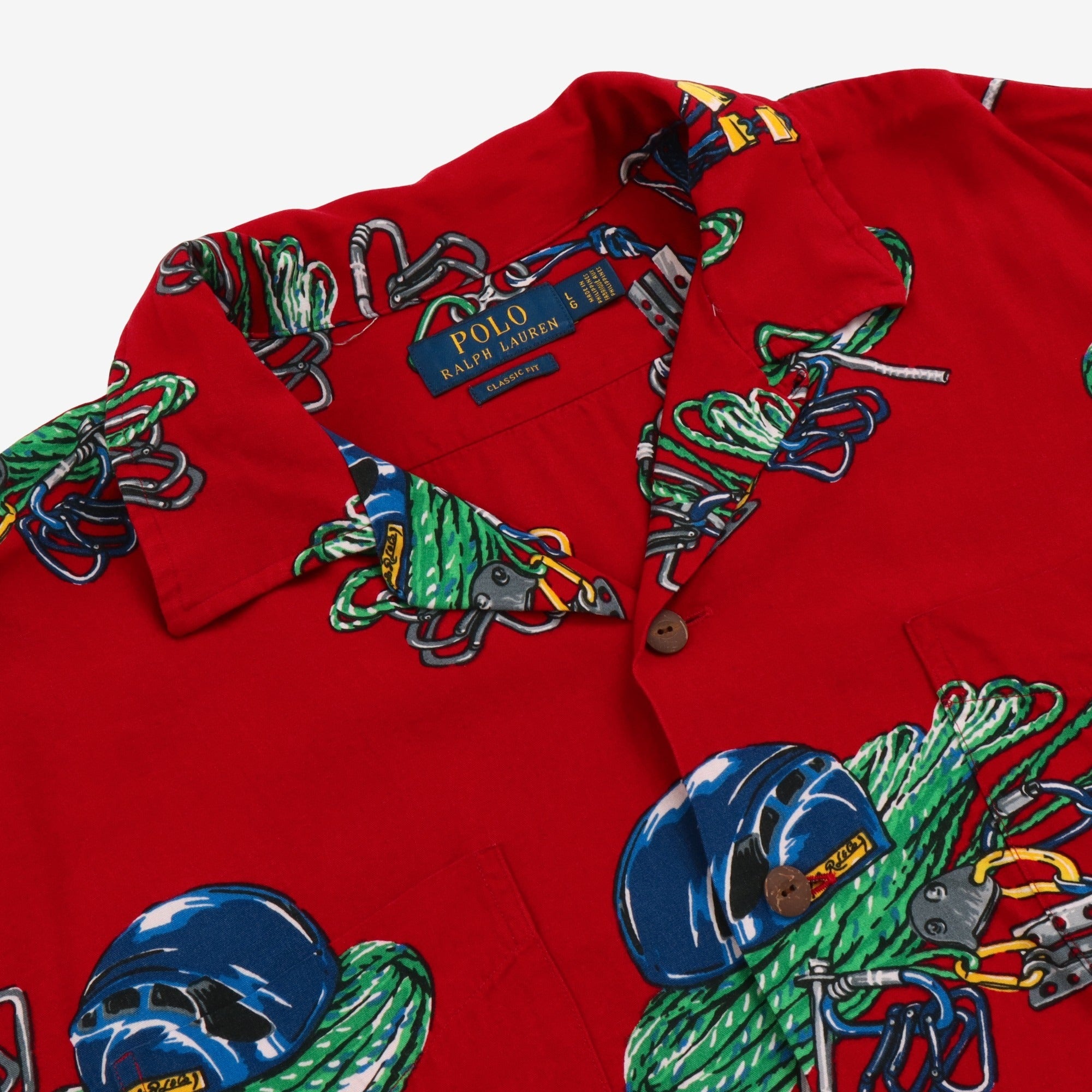 Climbing Print Camp Shirt SS