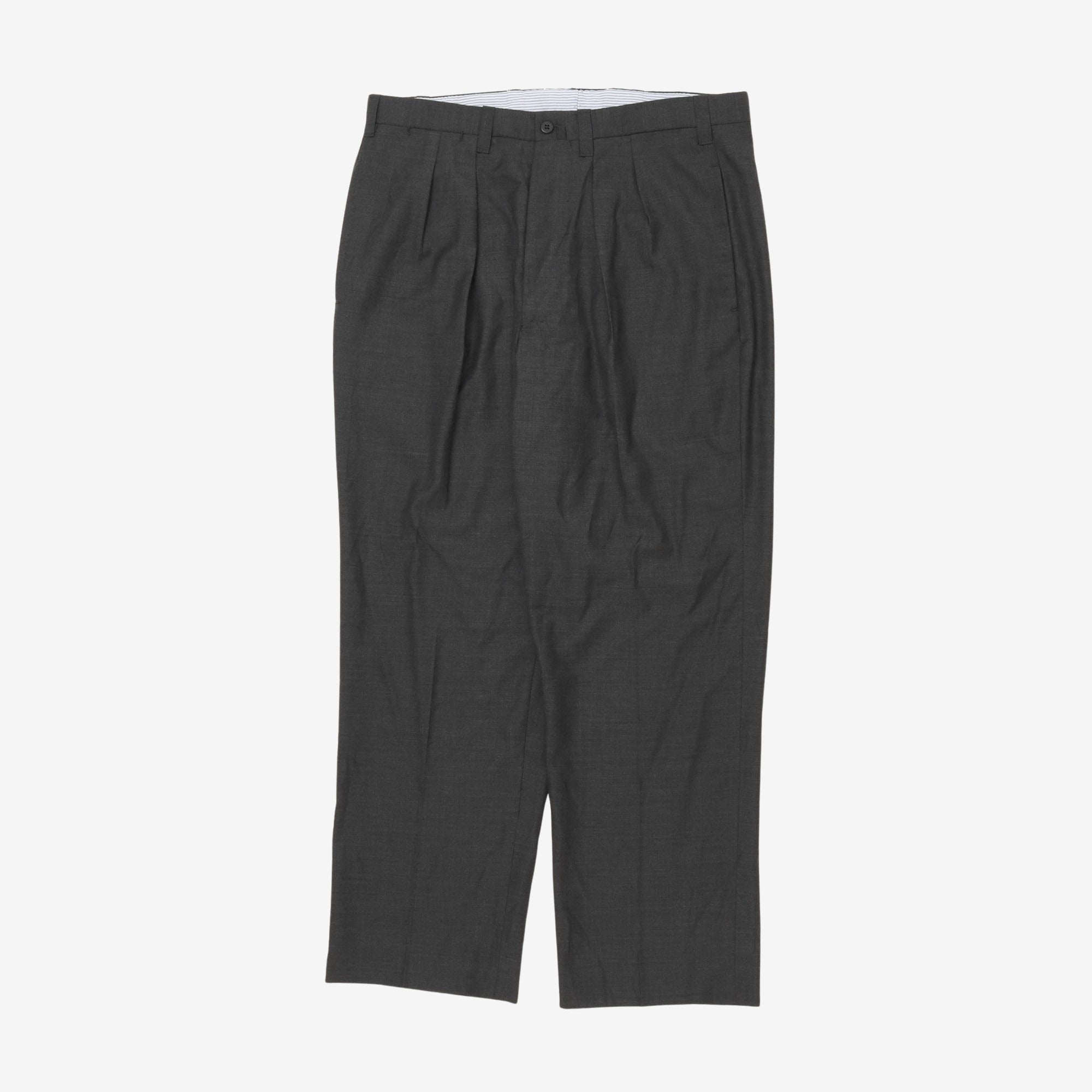 Wool Pleated Trouser (34W X 29L)