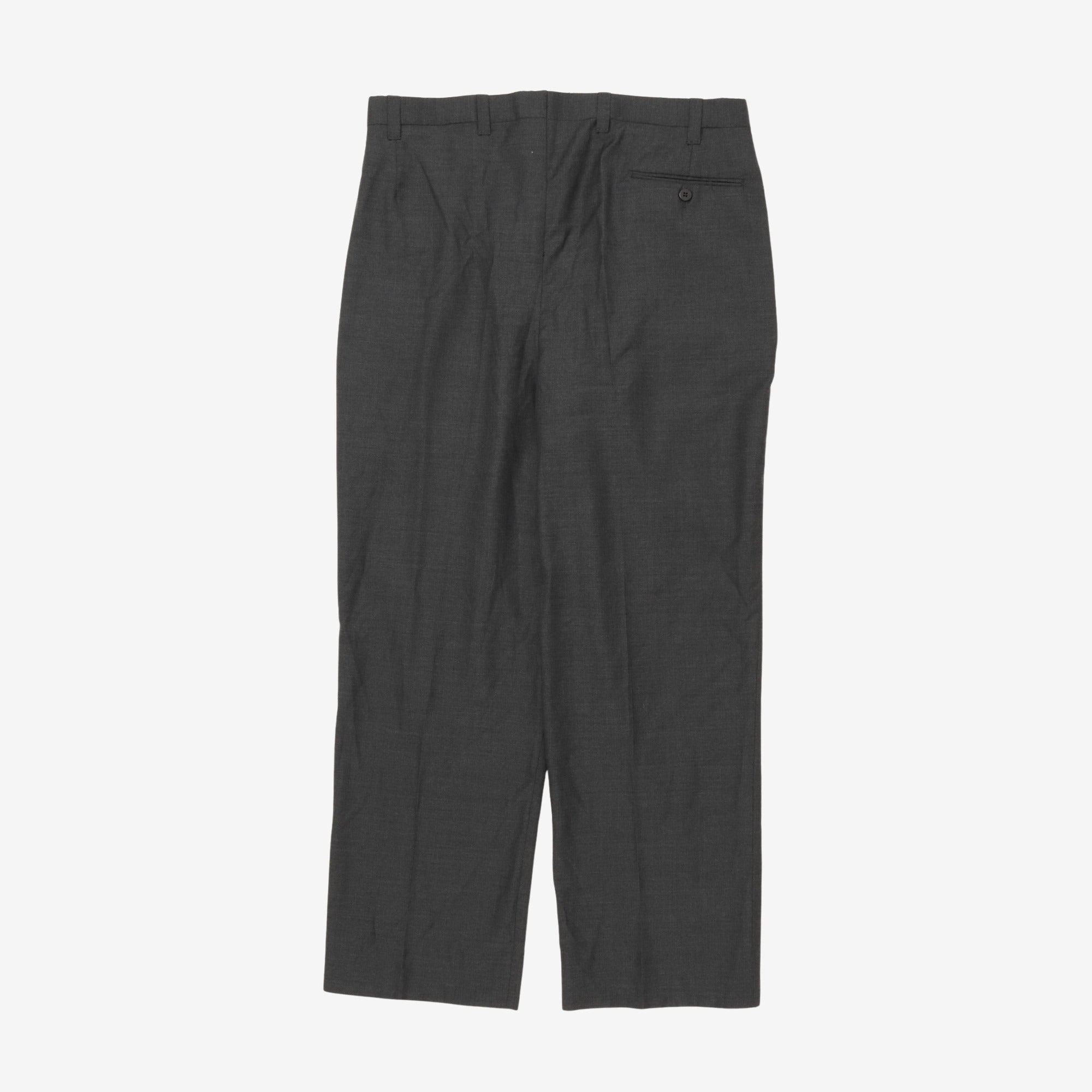 Wool Pleated Trouser (34W X 29L)
