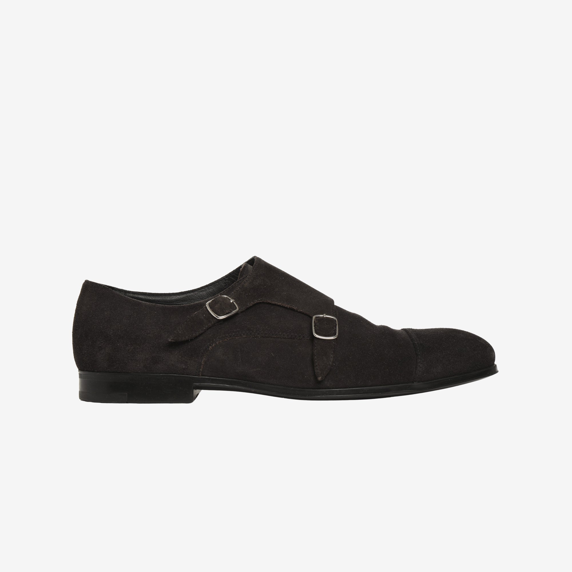 Suede Double Strap Monk Shoe