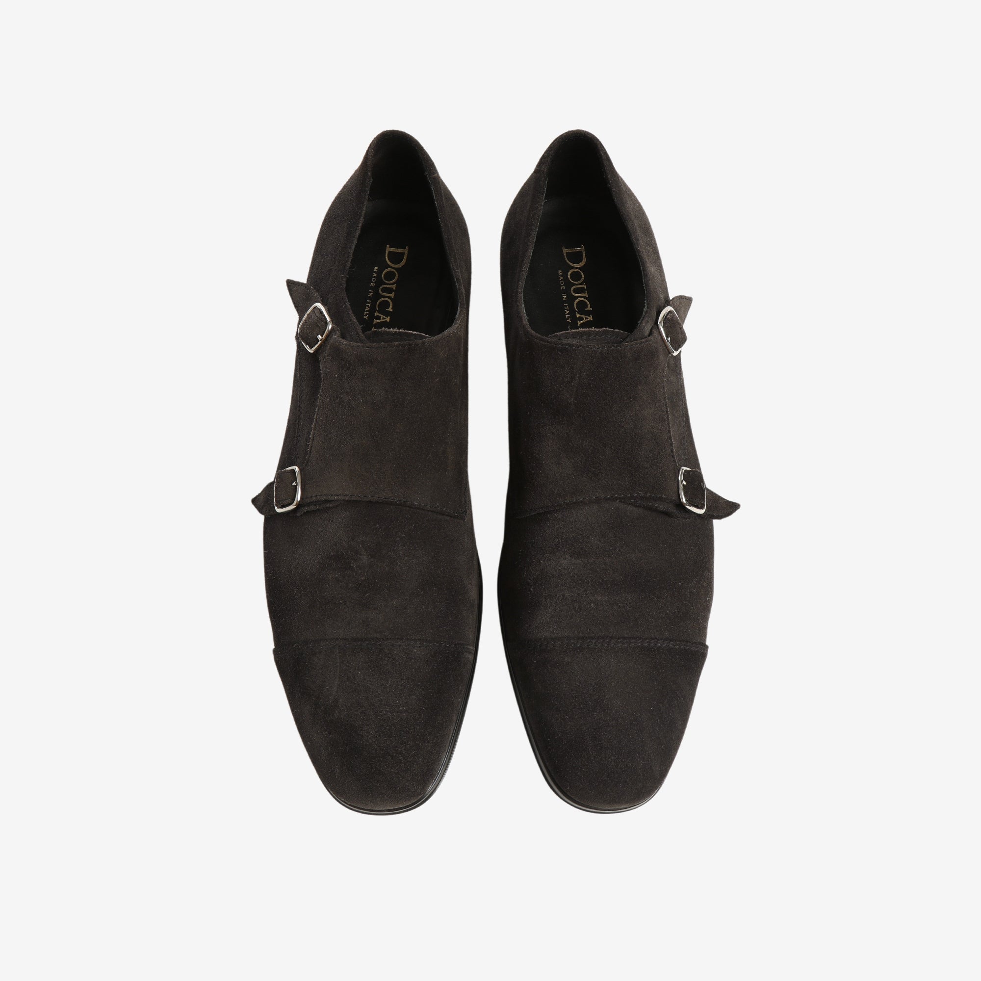 Suede Double Strap Monk Shoe