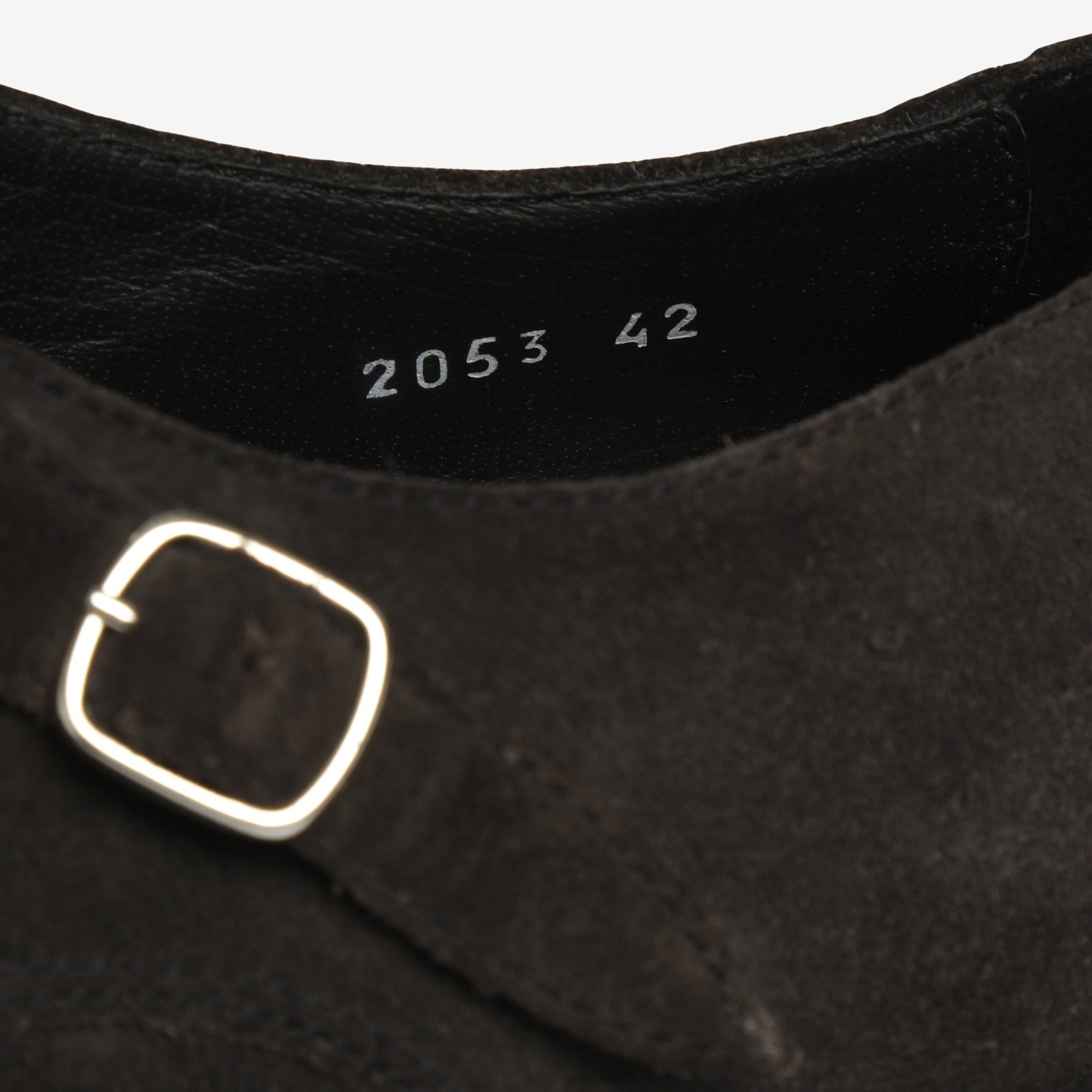 Suede Double Strap Monk Shoe