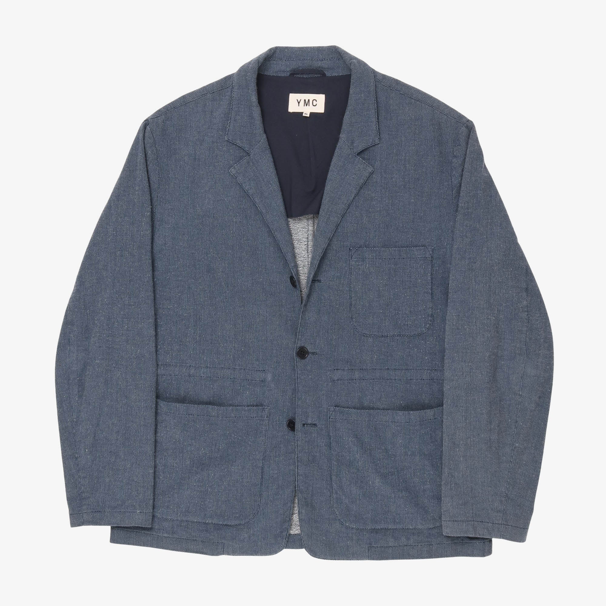 Linen Blend Loopback Chore Jacket