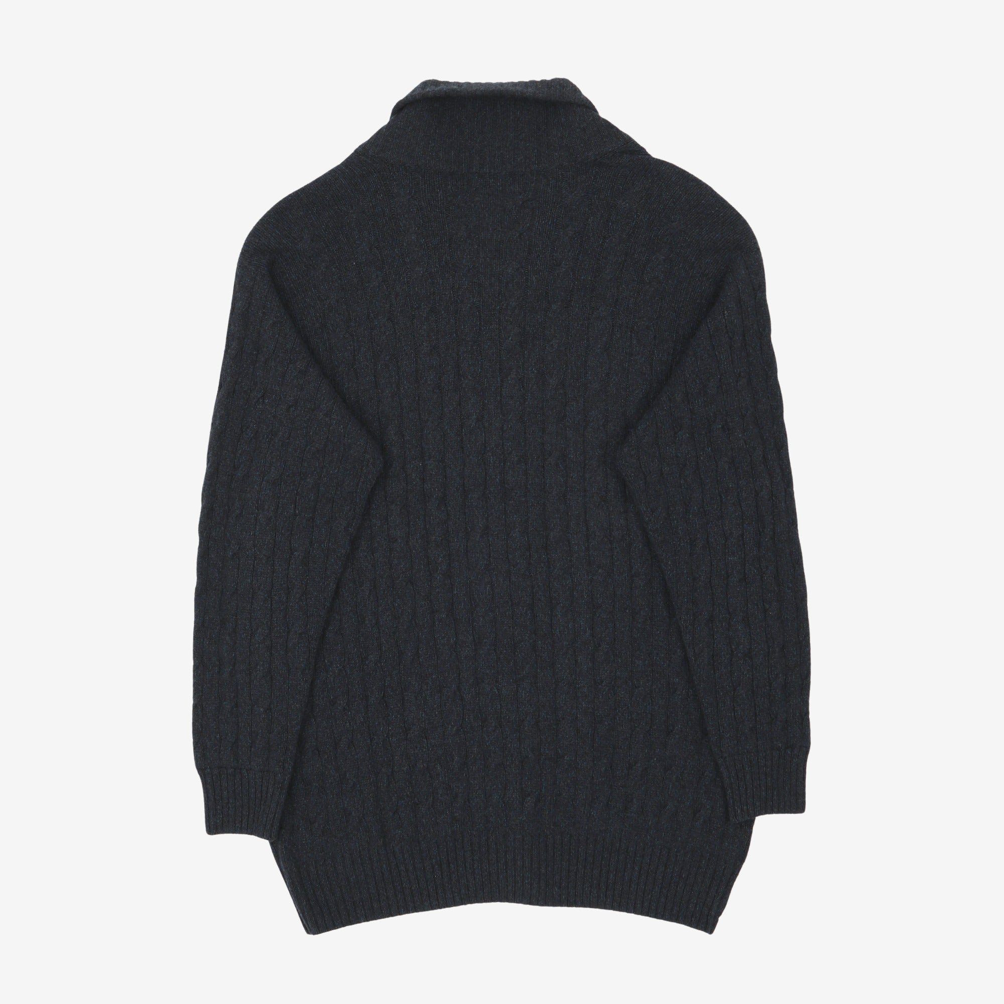 Cashmere Cable Knit Shawl Cardigan